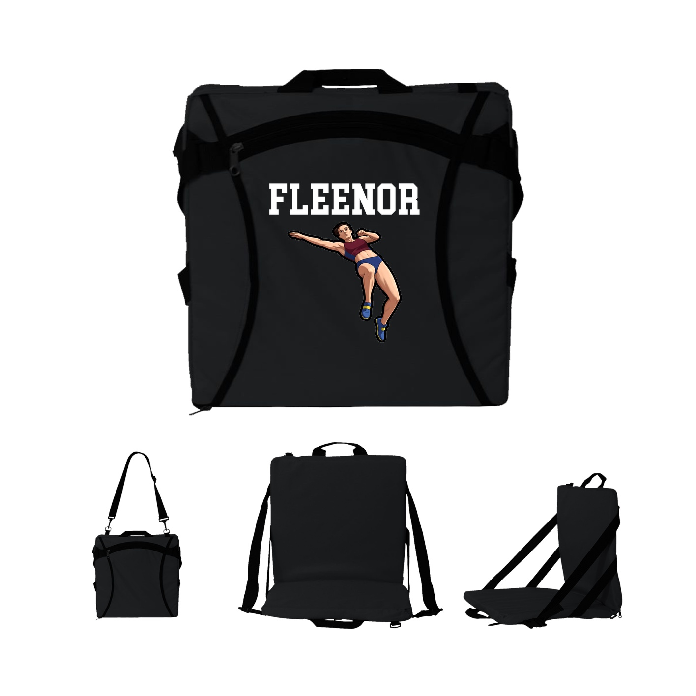 Folding Stadium Seat — Shirsey in Black
