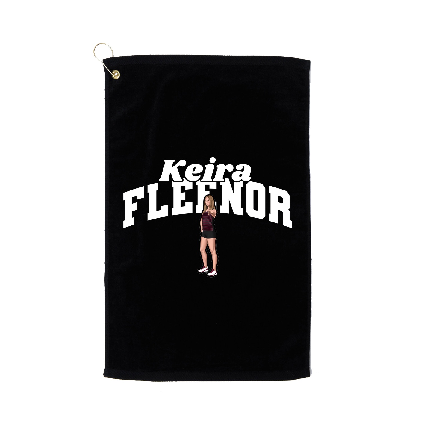 Golf Towel — Signature Arch in Black