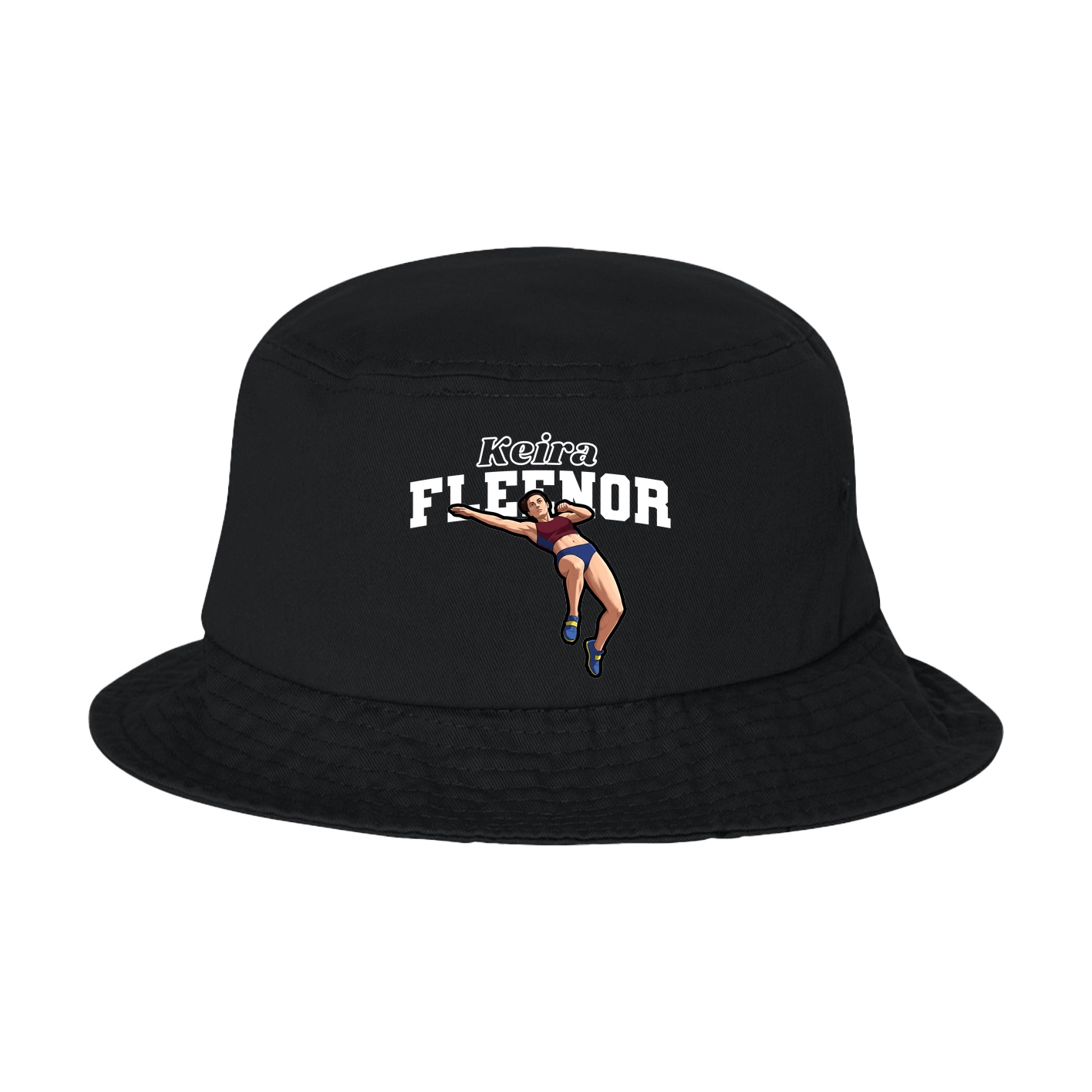 Bucket Cap — Name Arch in Black