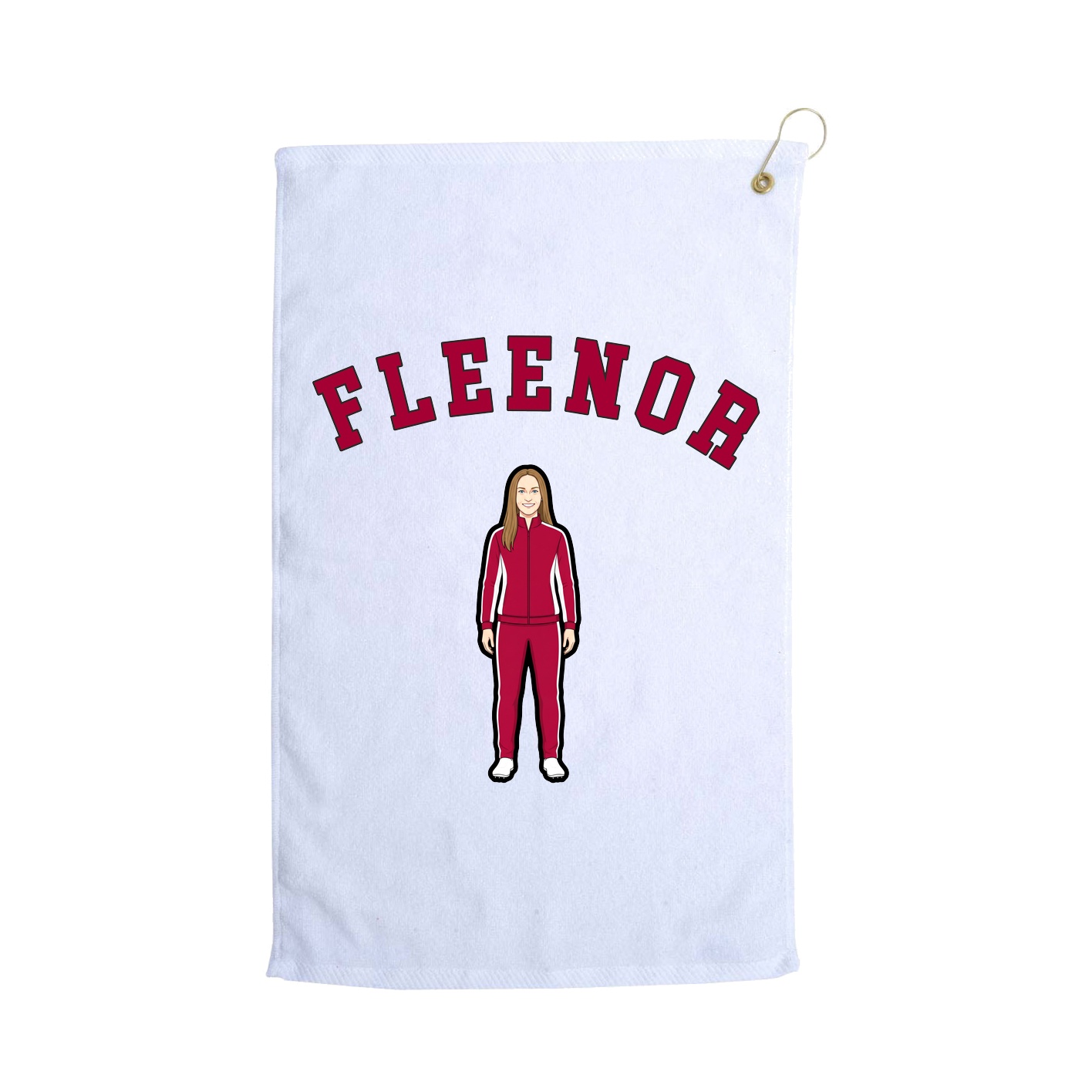 Golf Towel — Shirsey Arch in White