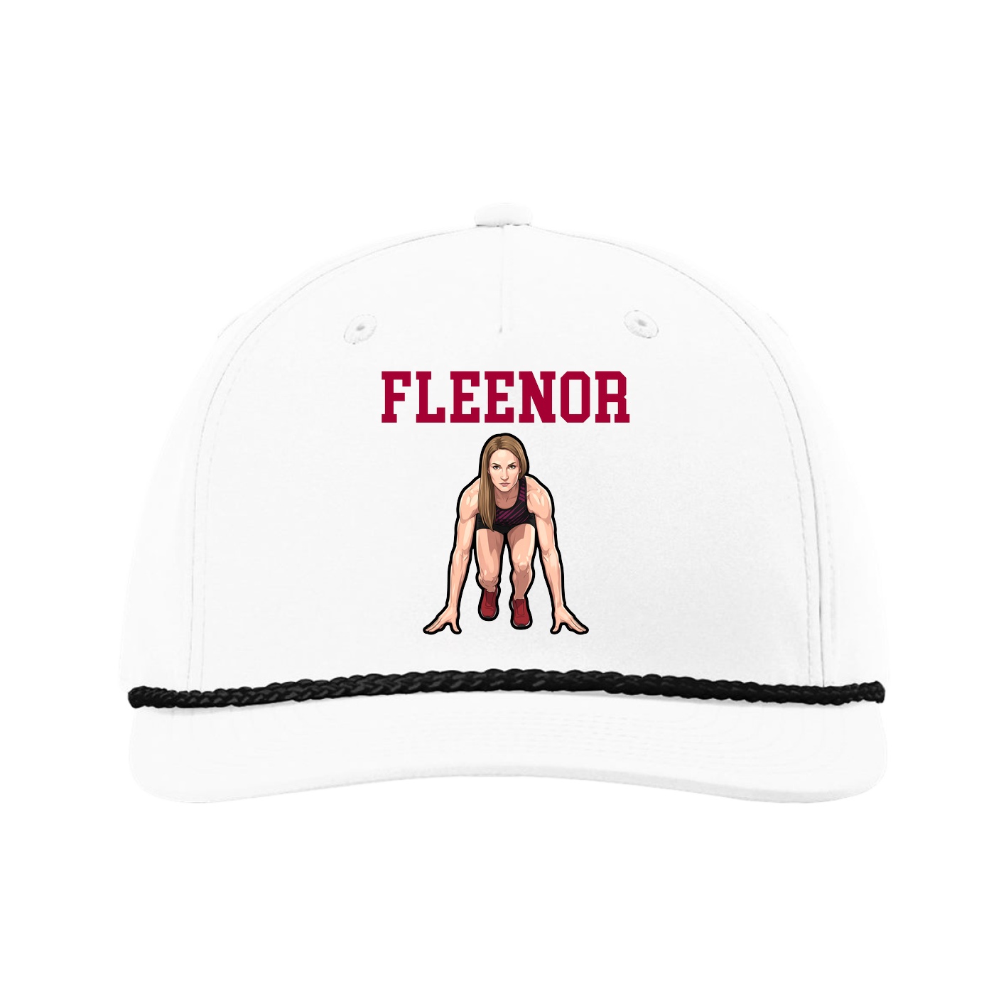 Five-Panel Classic Rope Cap — Shirsey in White