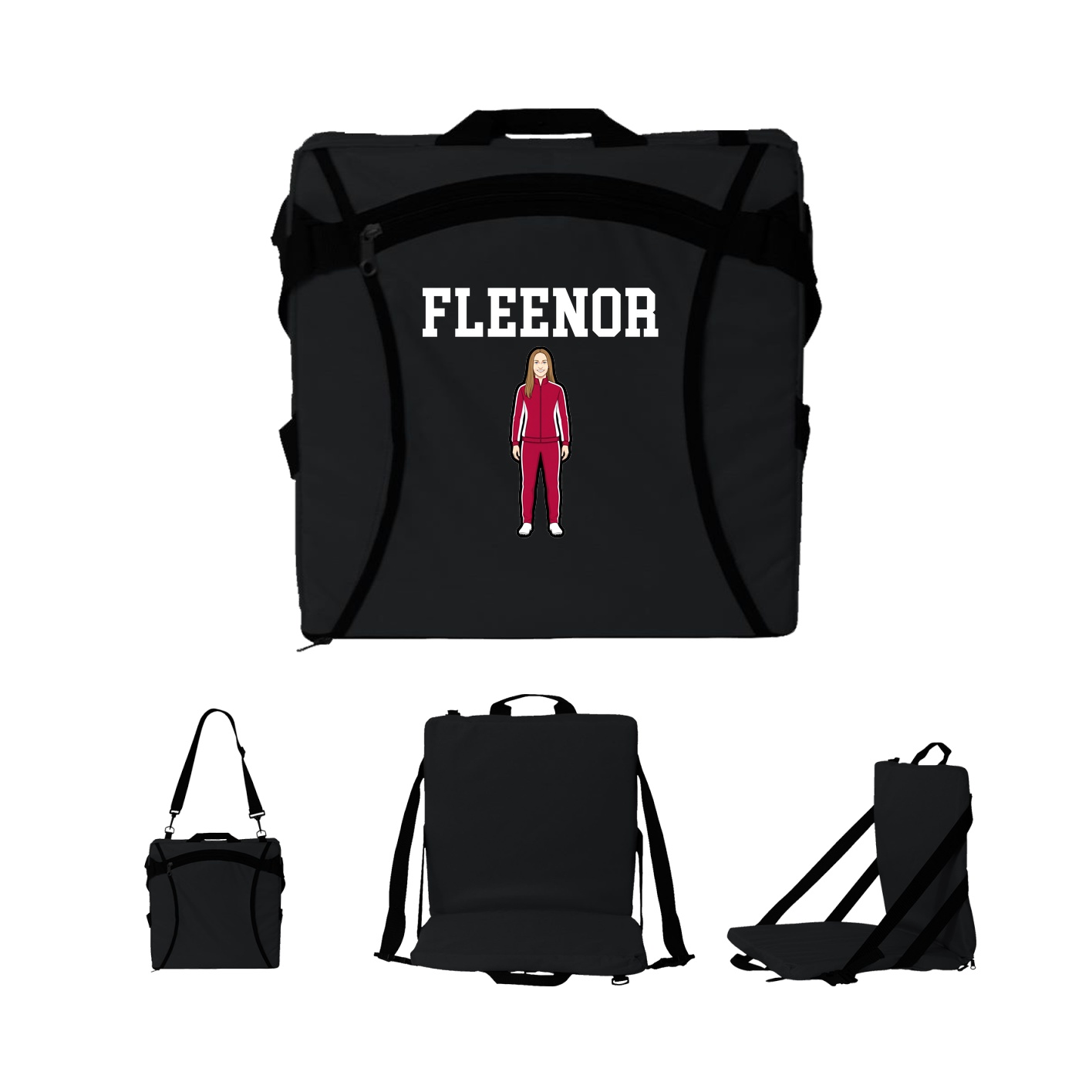Folding Stadium Seat — Shirsey in Black
