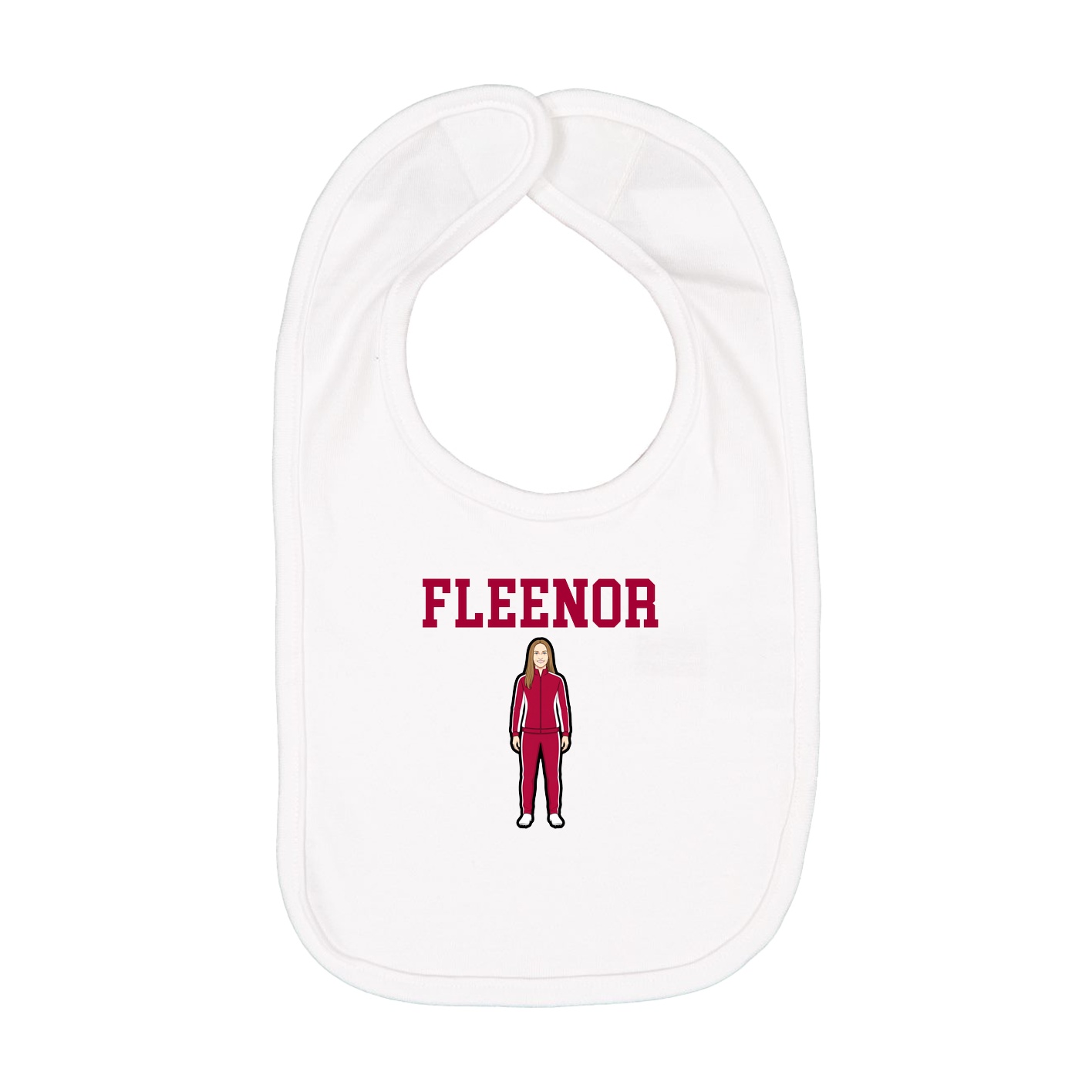 Infant Bib — Shirsey in White