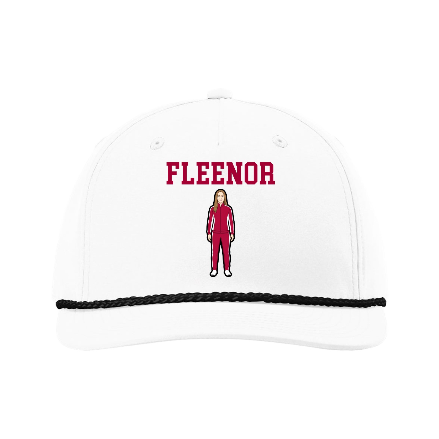 Five-Panel Classic Rope Cap — Shirsey in White