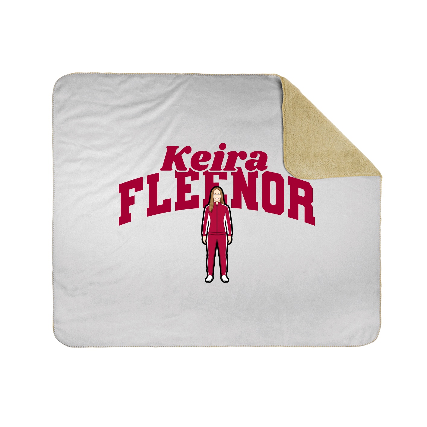 Throw Blanket — Signature Arch in White