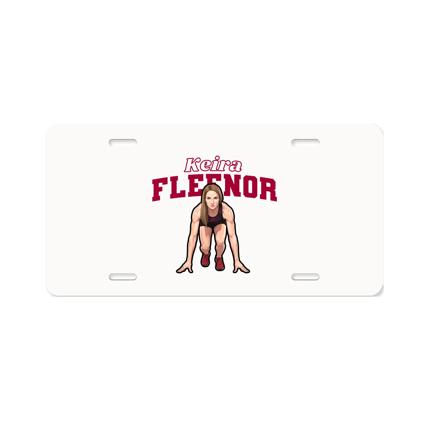 License Plate — Name Arch in Classic