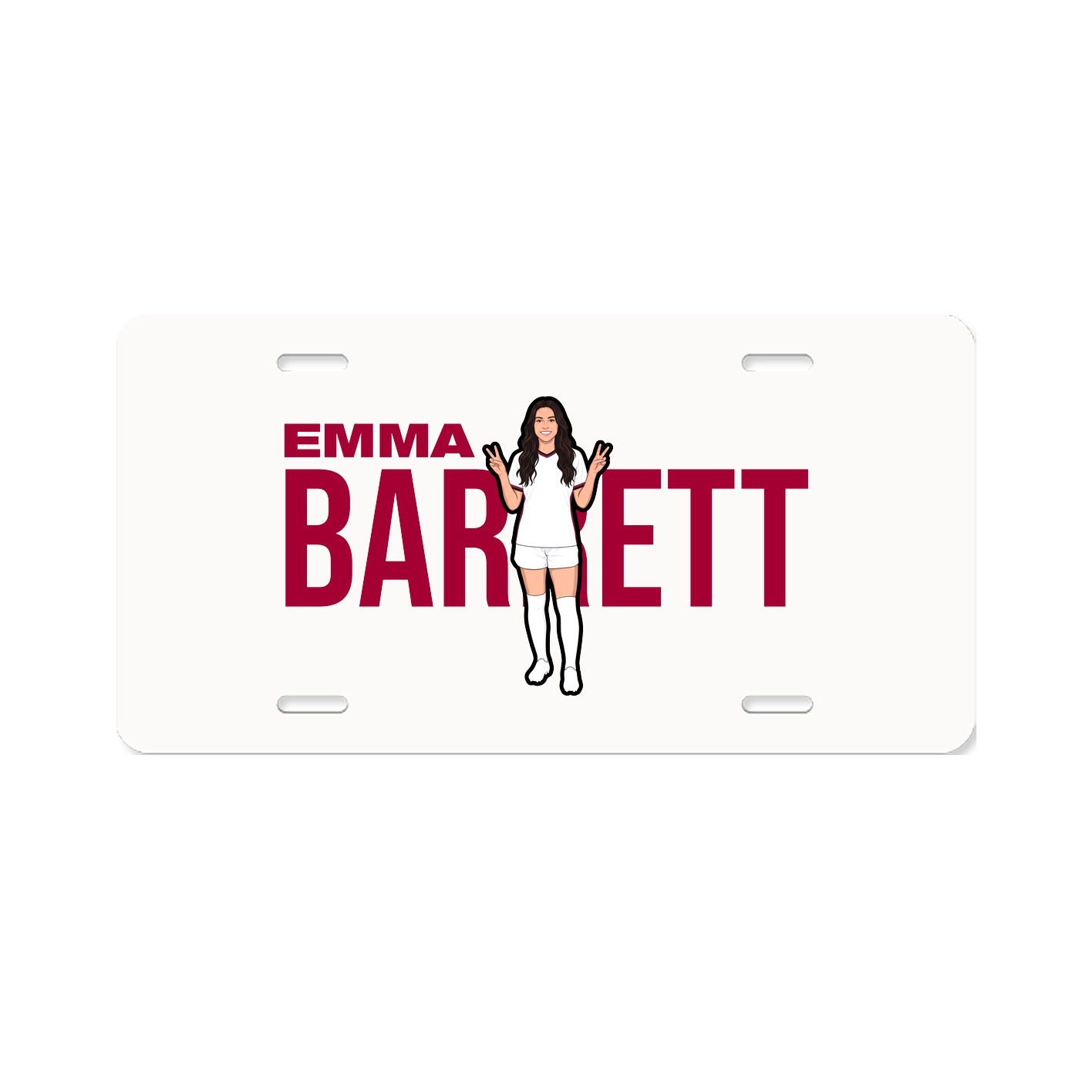 License Plate — Player Name in Classic