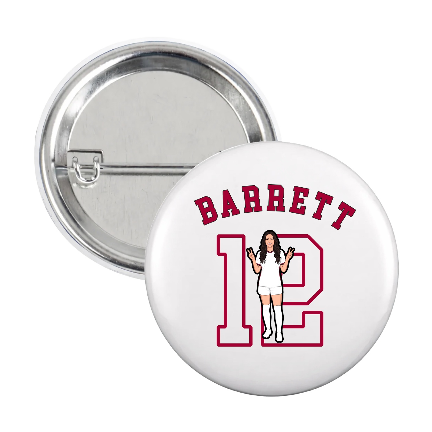 Game Day Button — Shirsey Arch in White