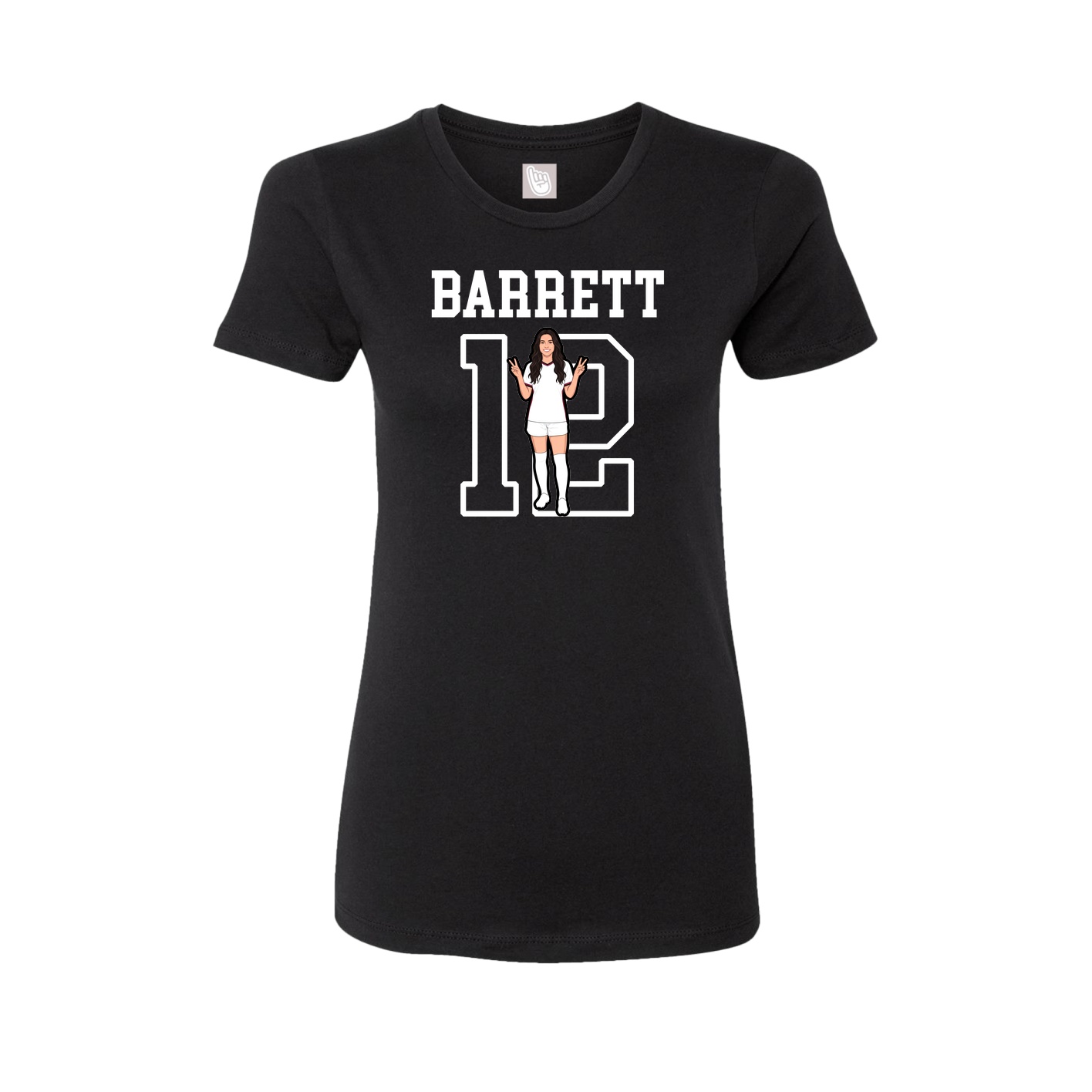 Fitted Women's Tee — Shirsey in Black