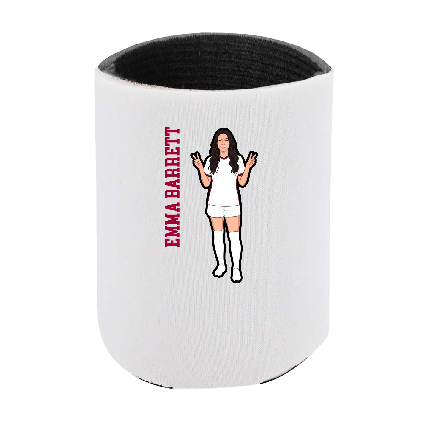 Can Holder — Name Vertical in White