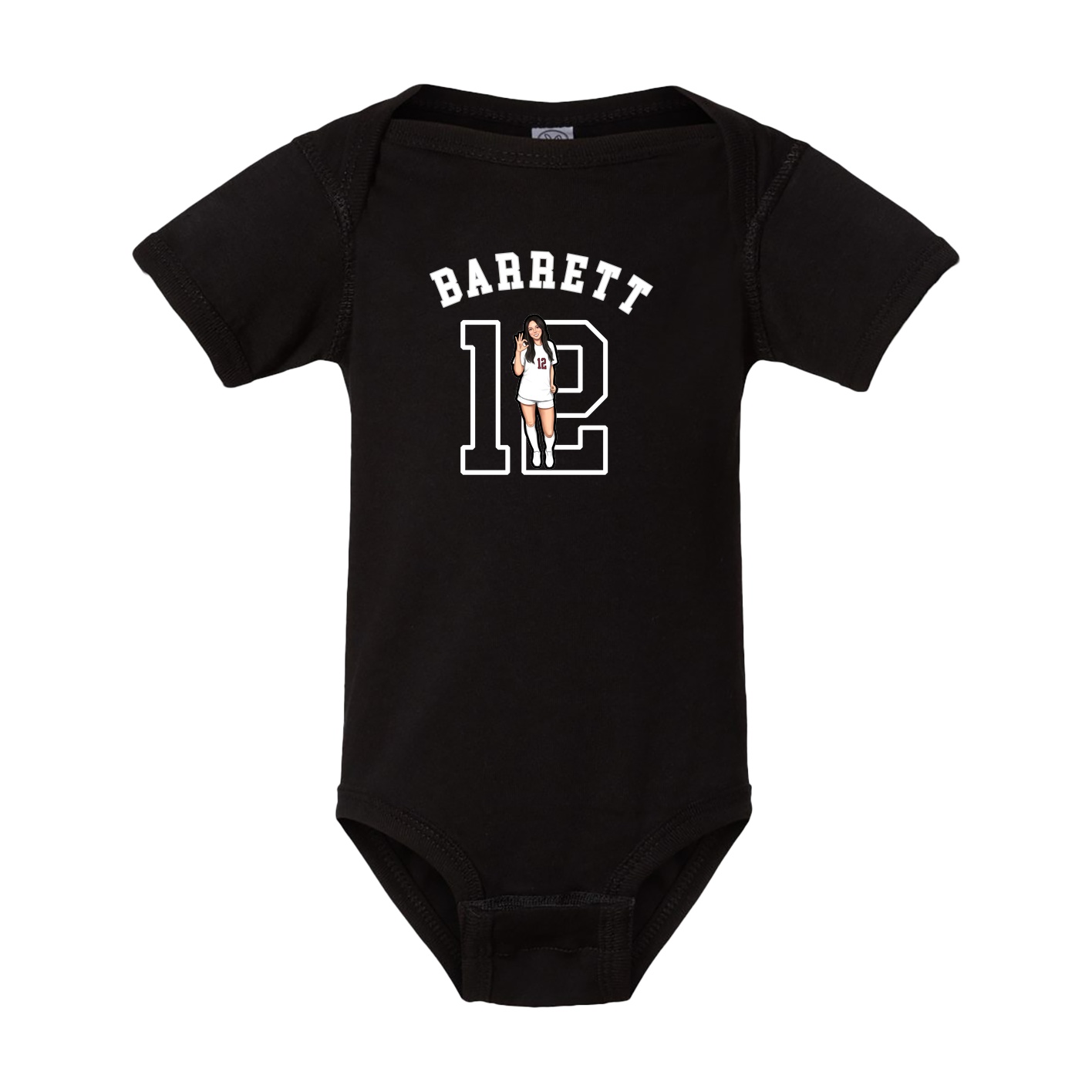 Baby Onesie — Shirsey Arch in Black