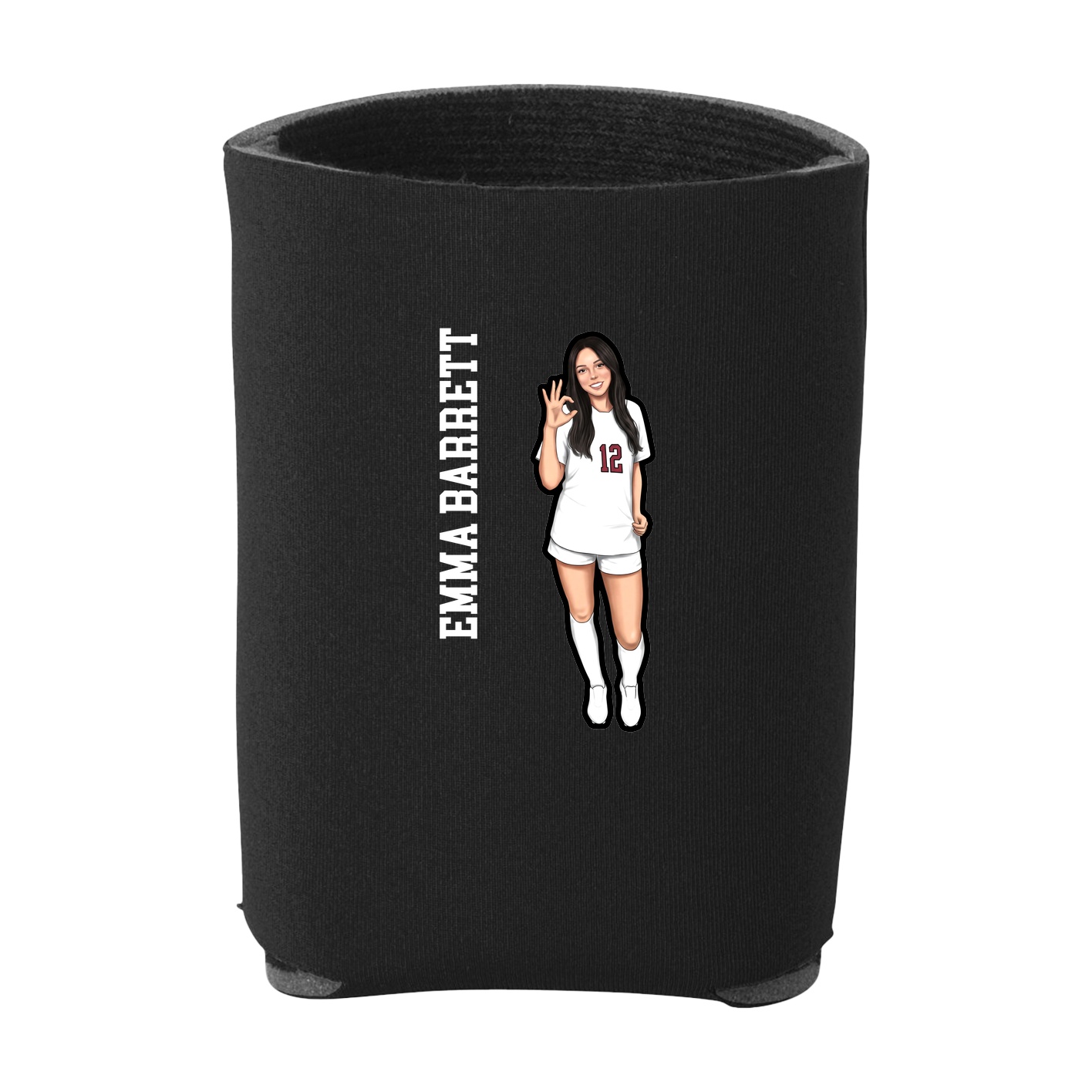 Can Holder — Name Vertical in Black