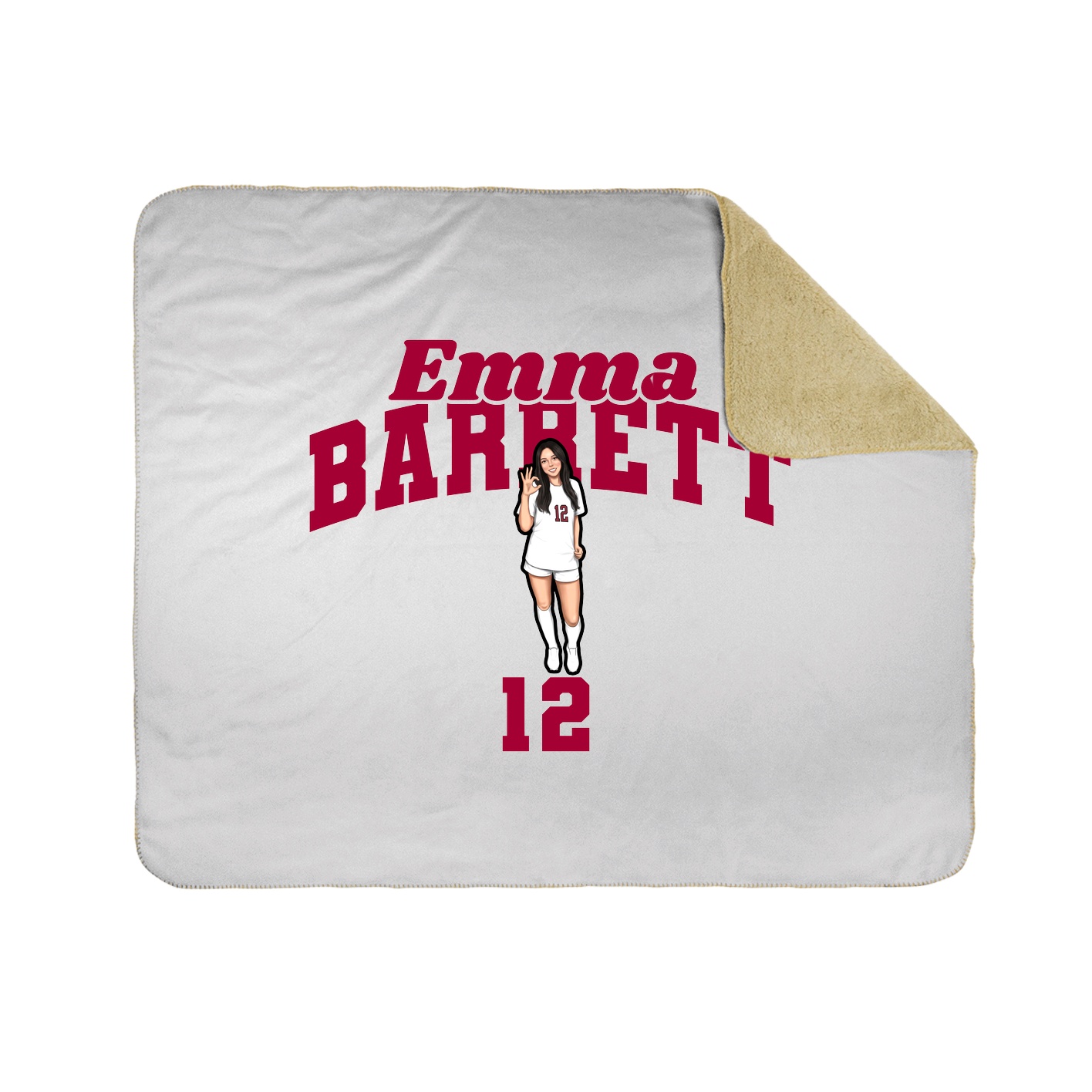 Throw Blanket — Signature Arch in White