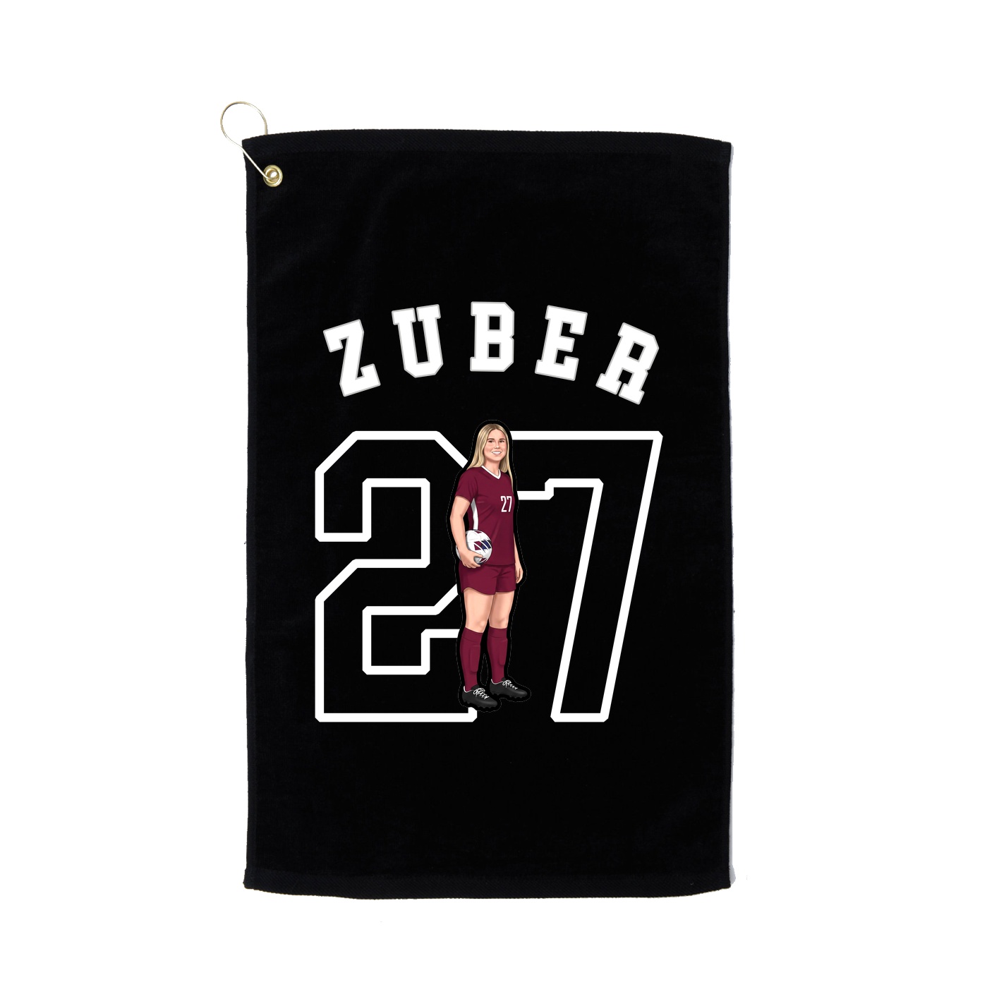 Golf Towel — Shirsey Arch in Black