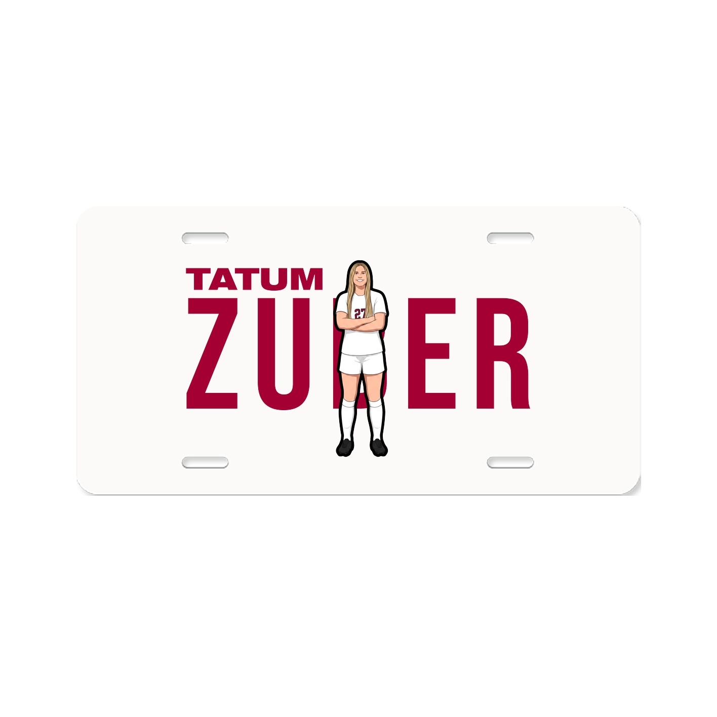 License Plate — Player Name in Classic