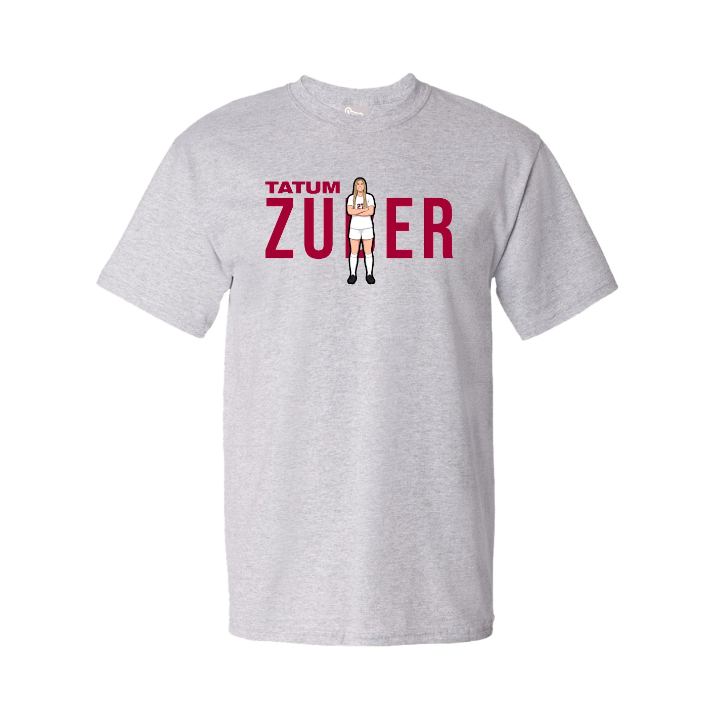 Youth Tee — Player Name in Grey