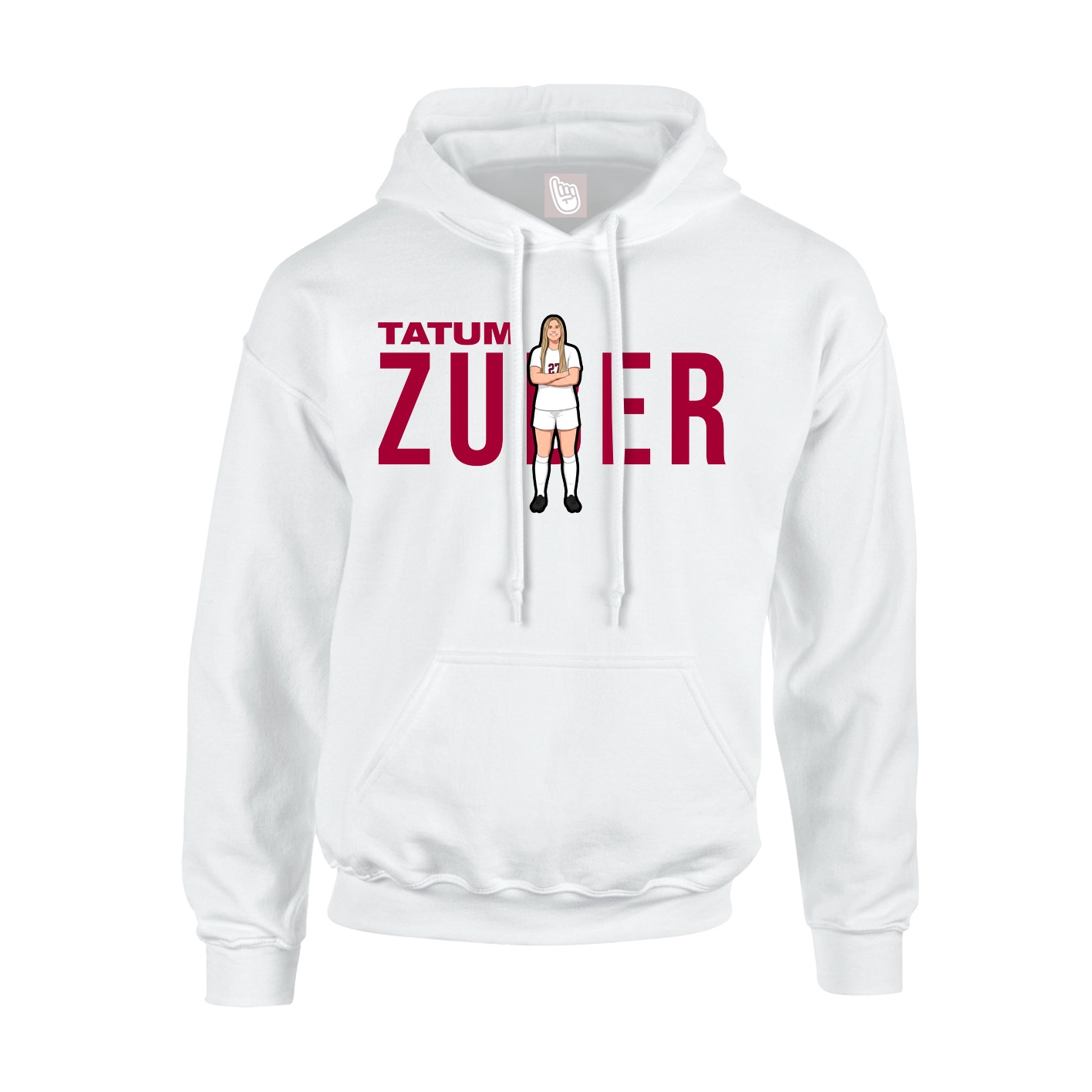 Hoodie — Player Name in White