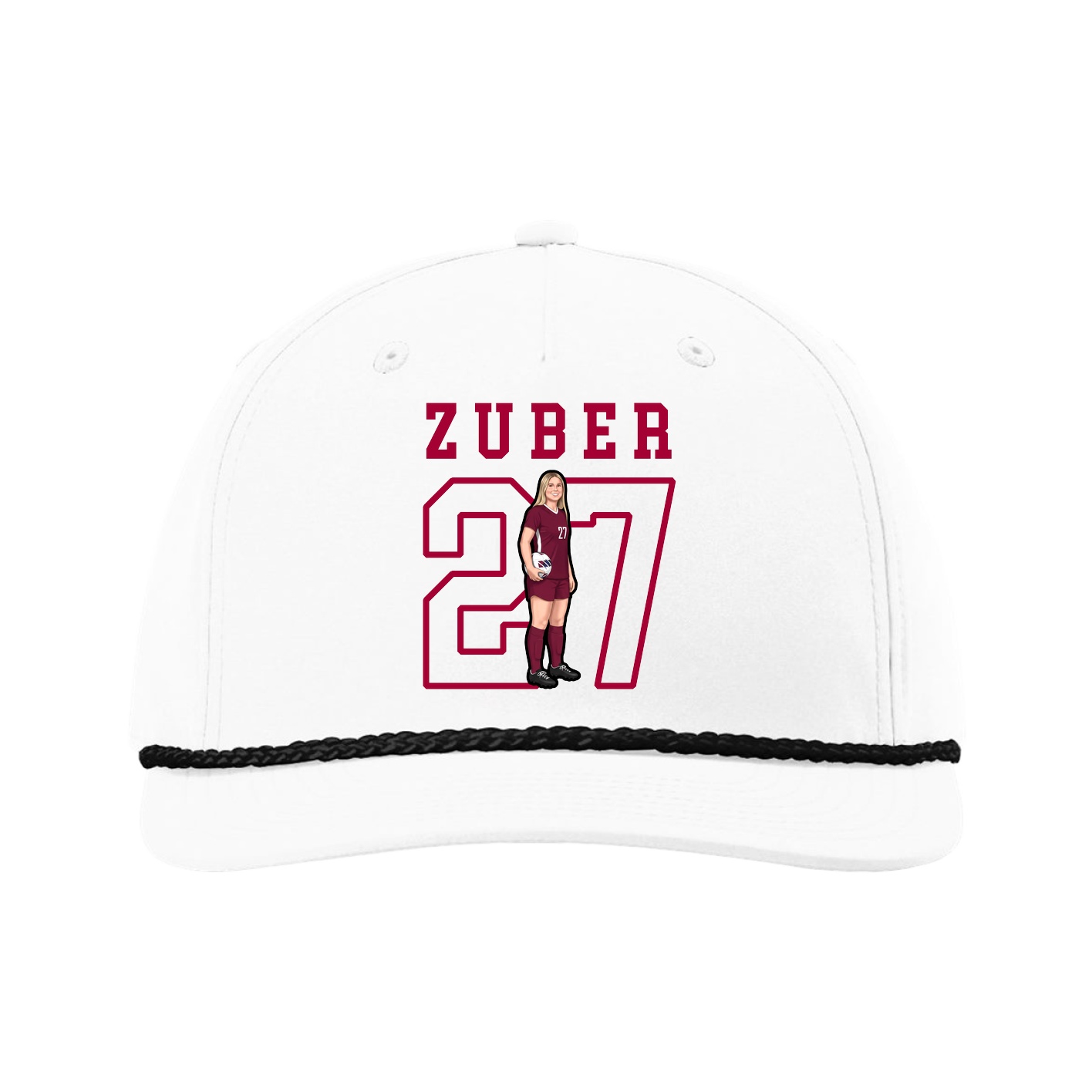 Five-Panel Classic Rope Cap — Shirsey in White