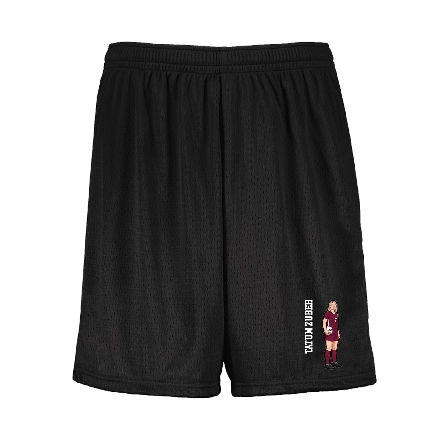 Shorts — Name Vertical in Black
