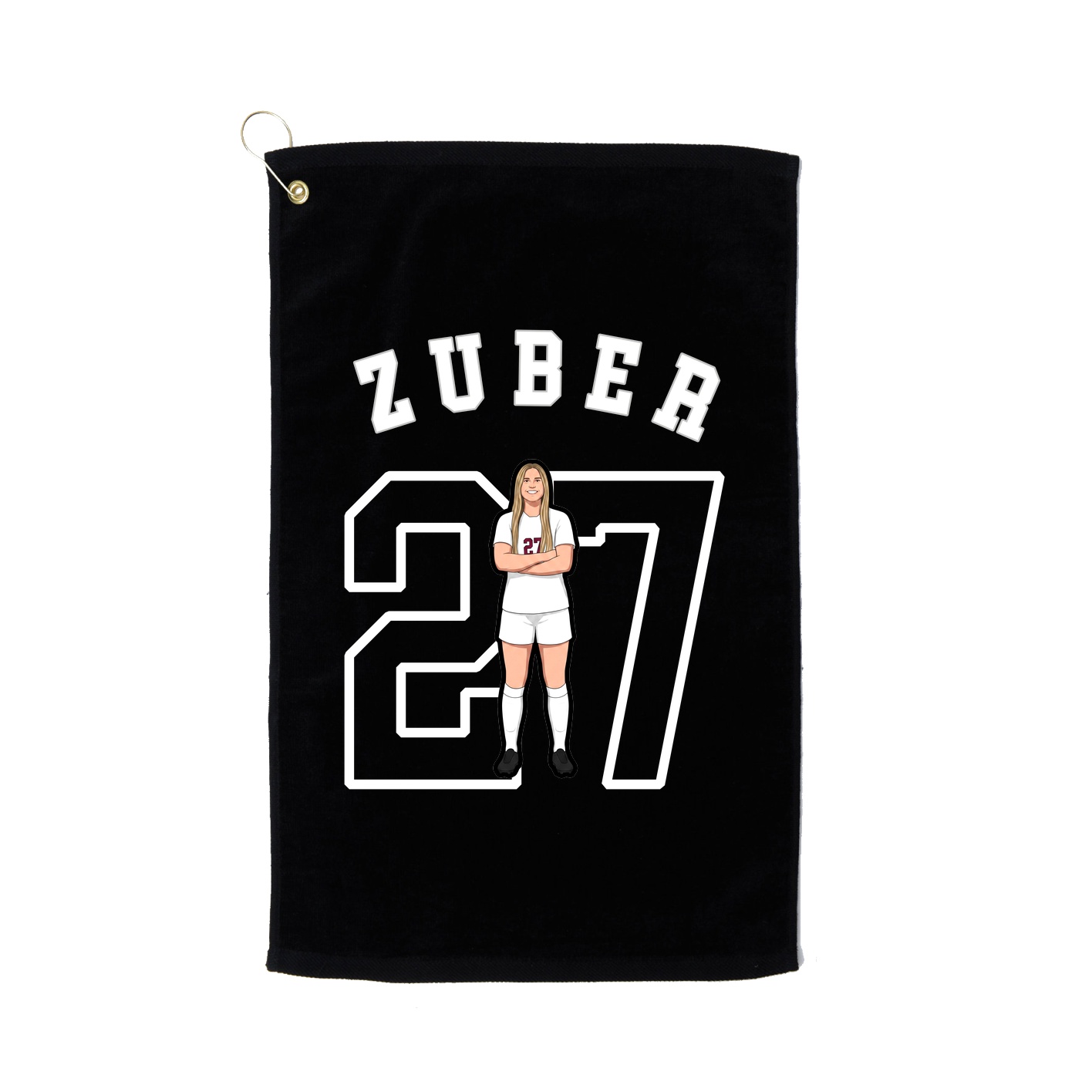 Golf Towel — Shirsey Arch in Black