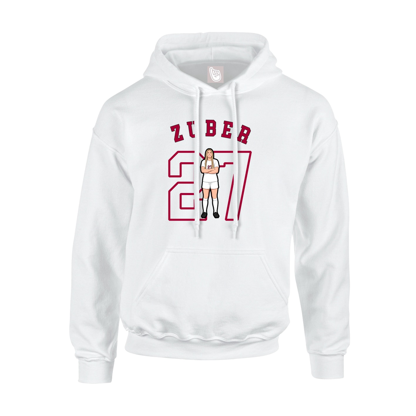 Youth Hoodie — Shirsey Arch in White