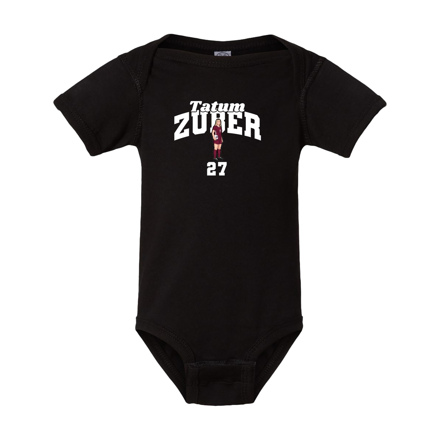 Baby Onesie — Signature Arch in Black
