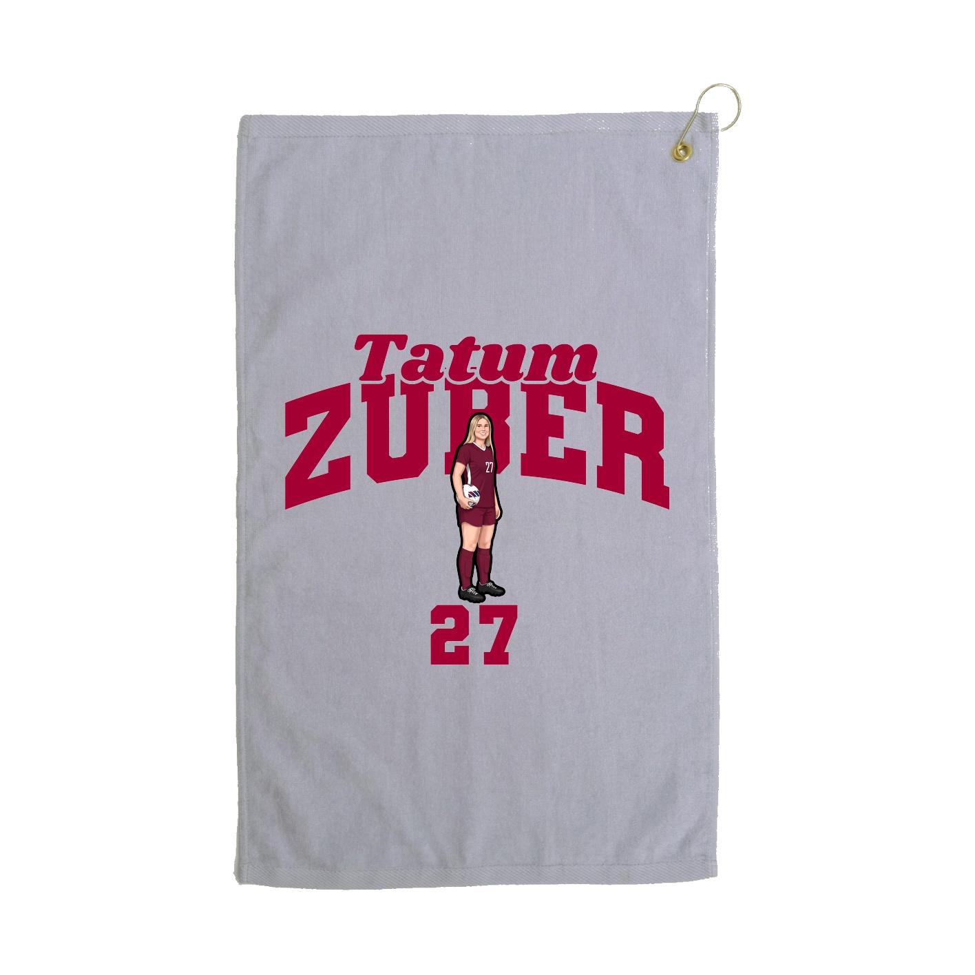 Golf Towel — Signature Arch in Grey