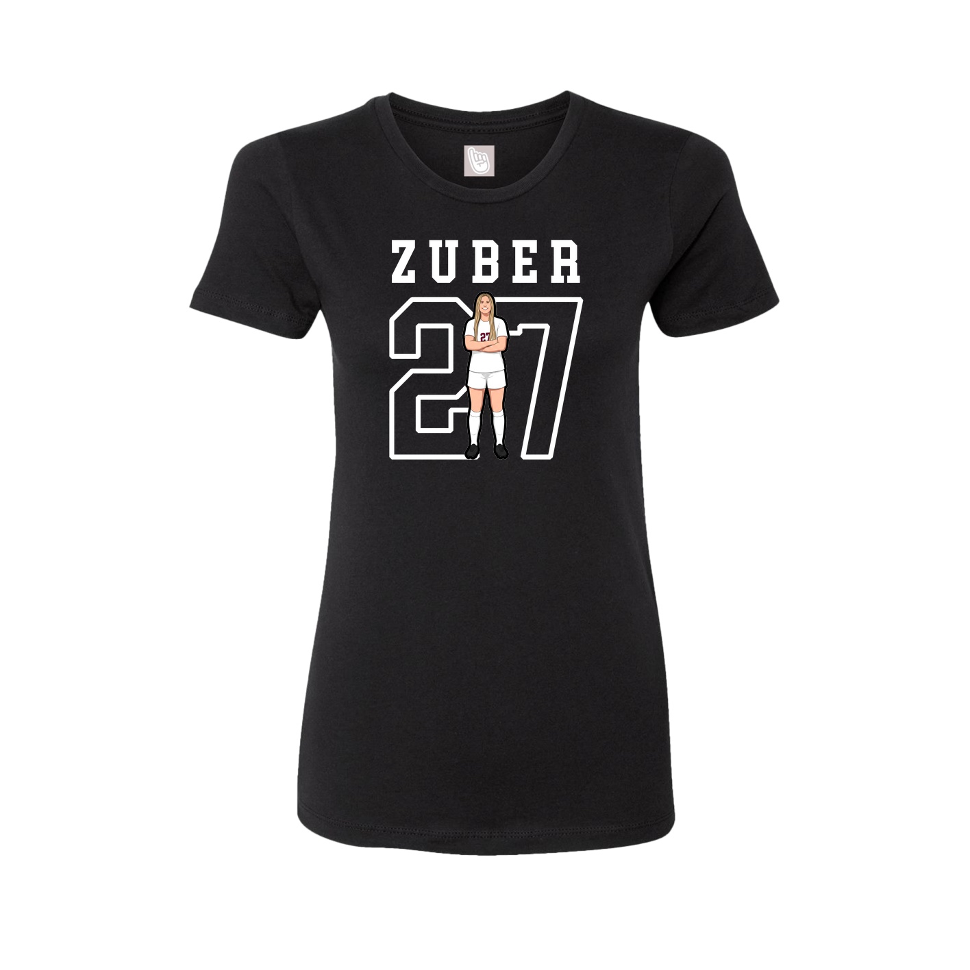 Fitted Women's Tee — Shirsey in Black