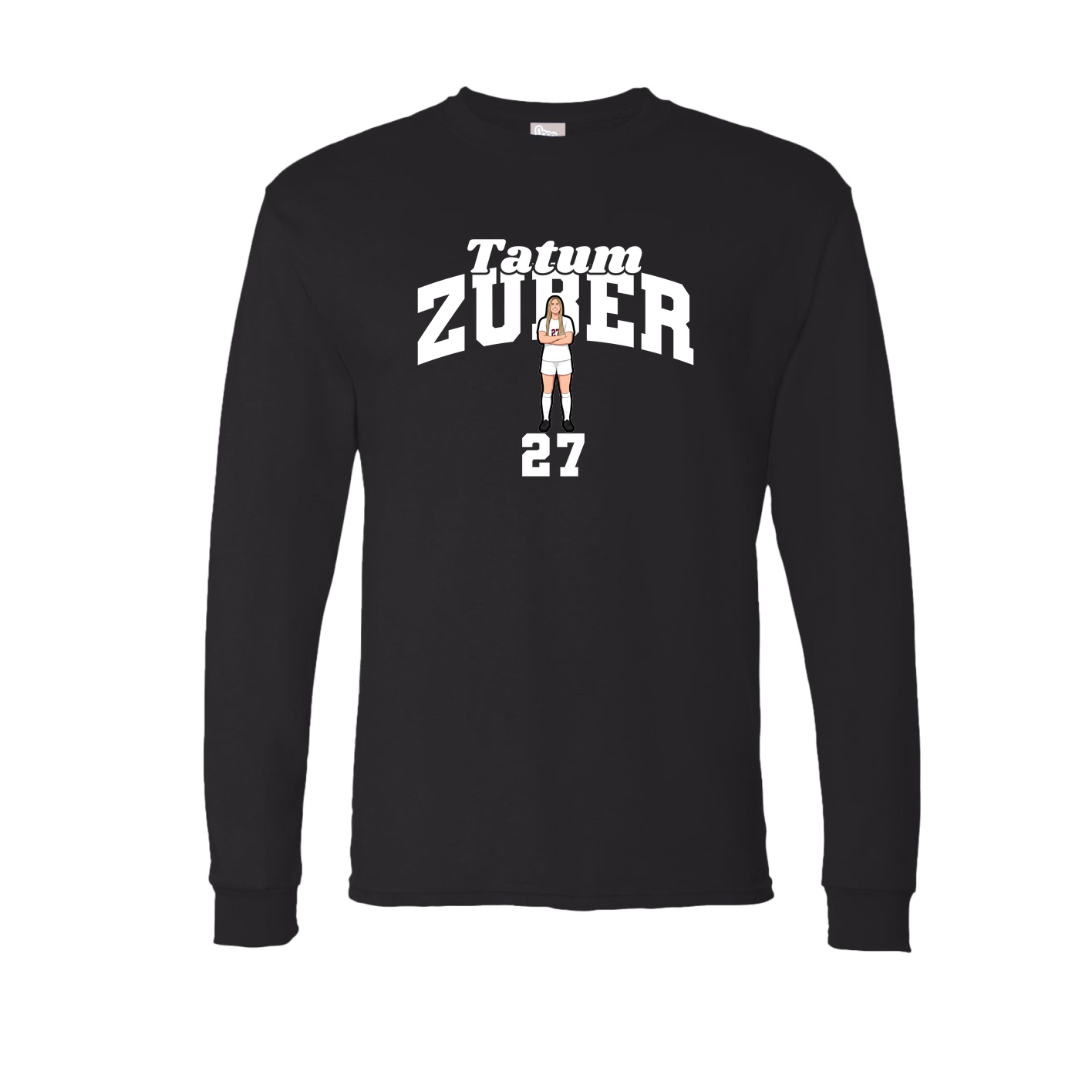 Long Sleeve Tee — Signature Arch in Black