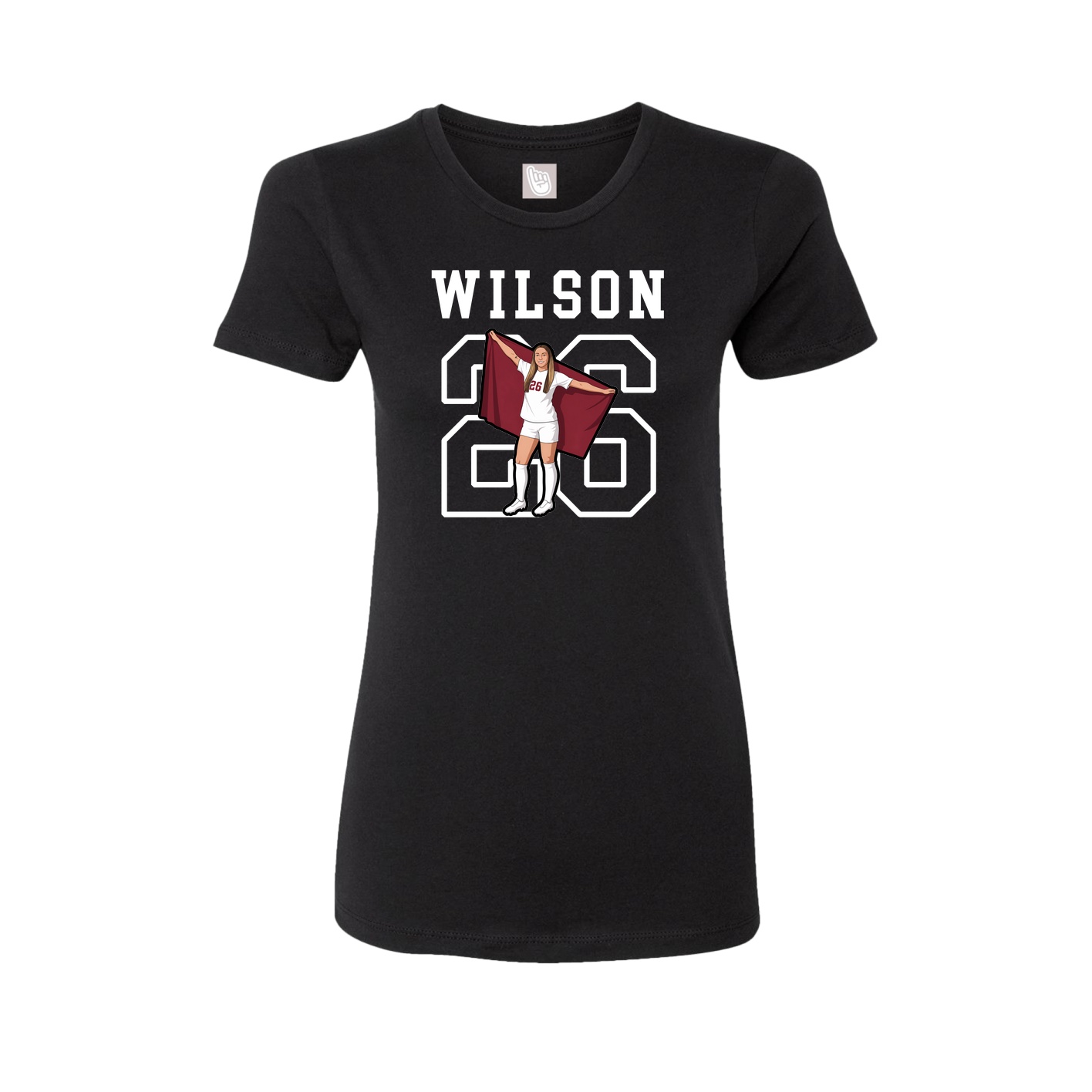 Fitted Women's Tee — Shirsey in Black