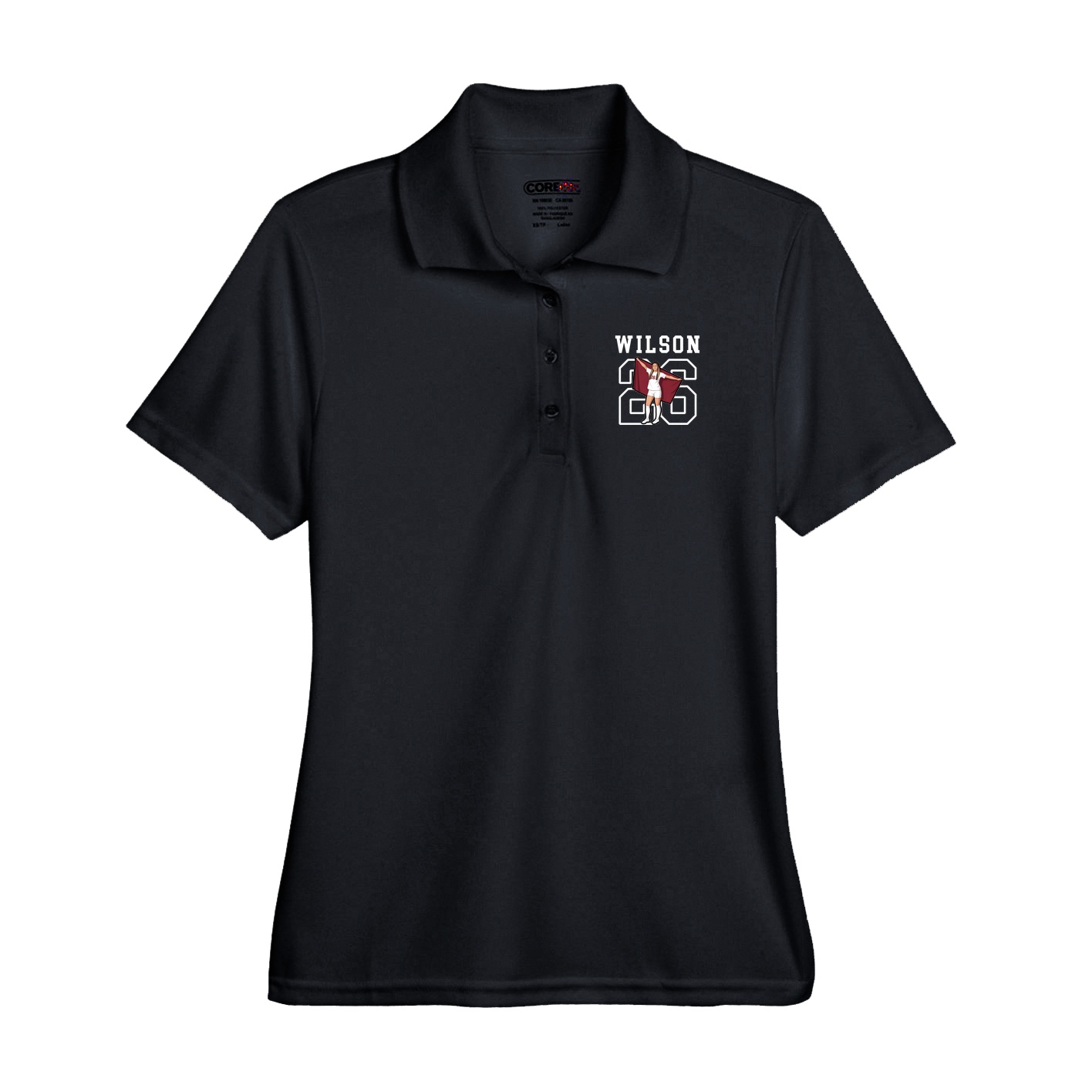 Performance Polo — Shirsey in Black