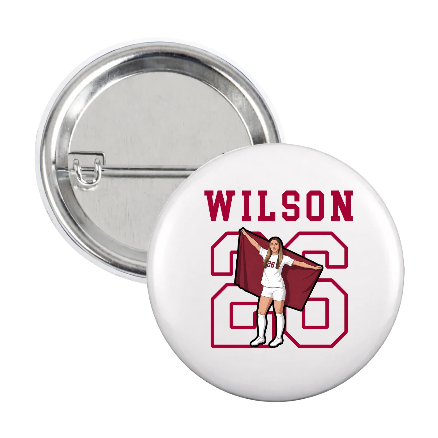 Game Day Button — Shirsey in White