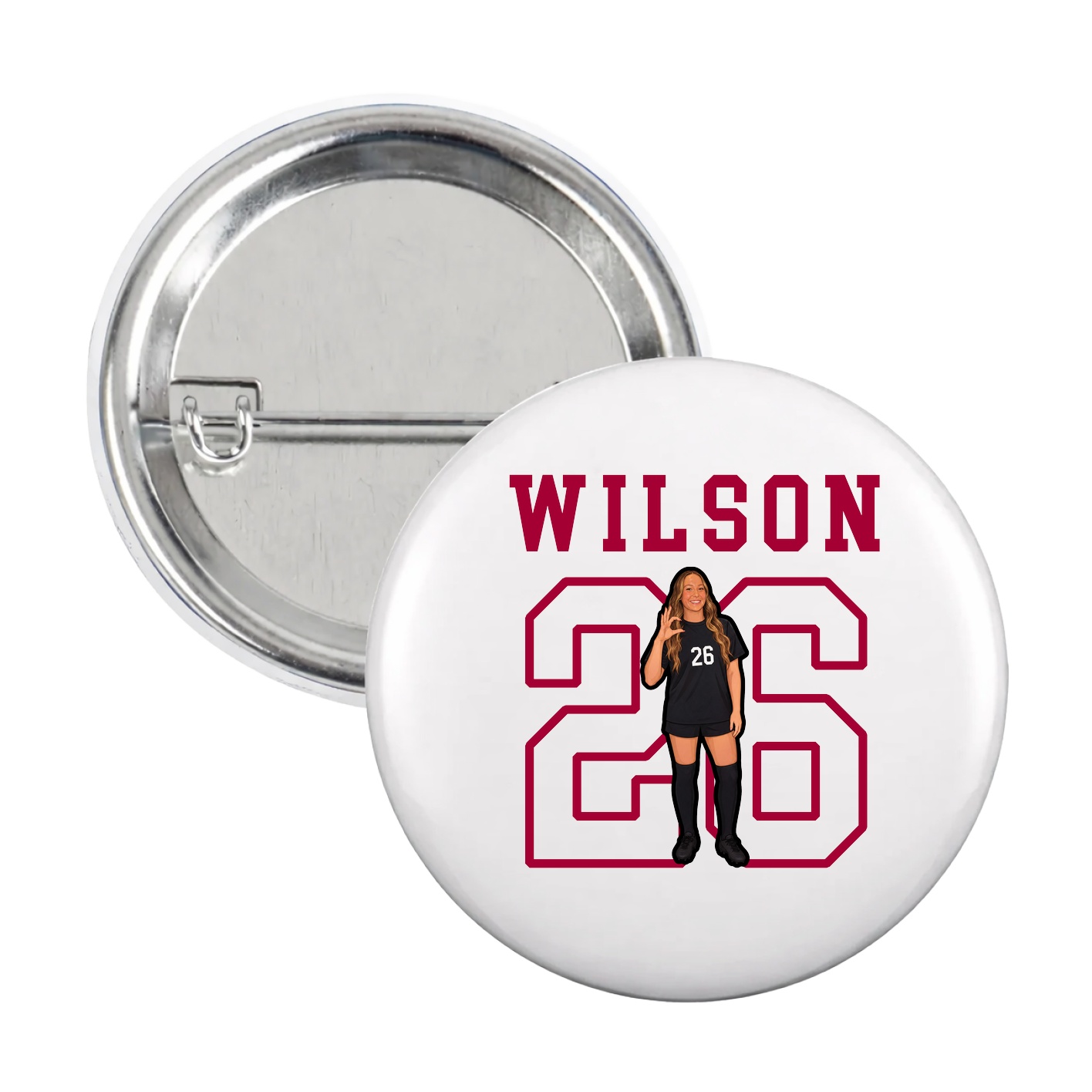Game Day Button — Shirsey in White