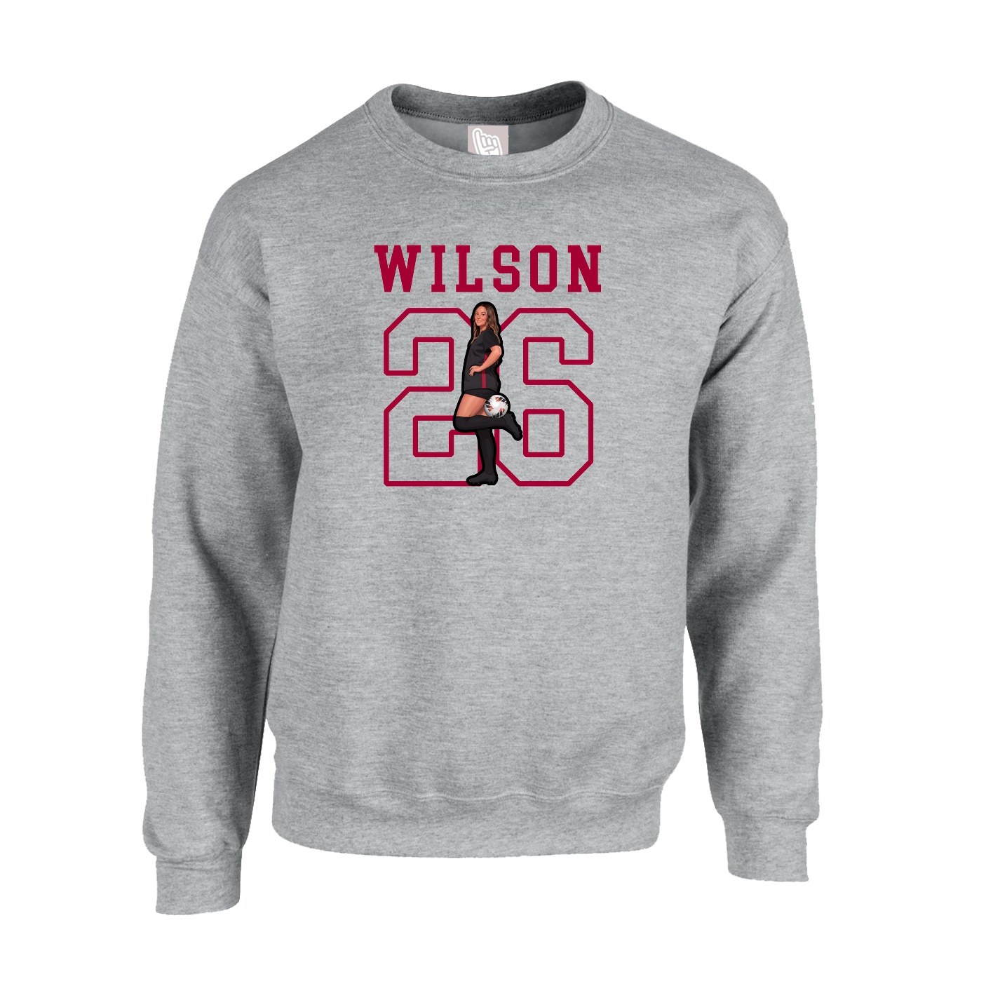 Fleece Crew — Shirsey in Grey