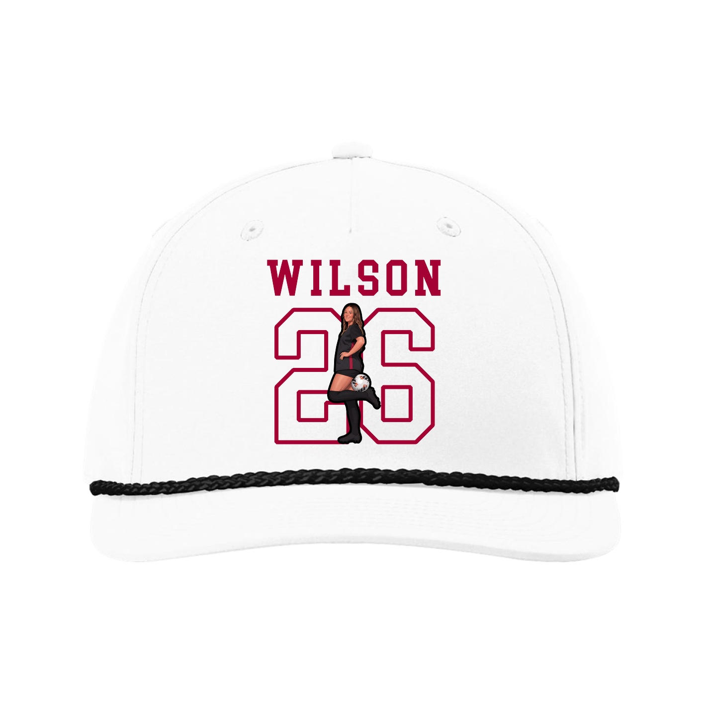 Five-Panel Classic Rope Cap — Shirsey in White