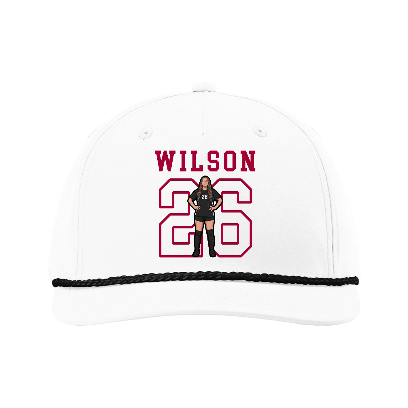 Five-Panel Classic Rope Cap — Shirsey in White