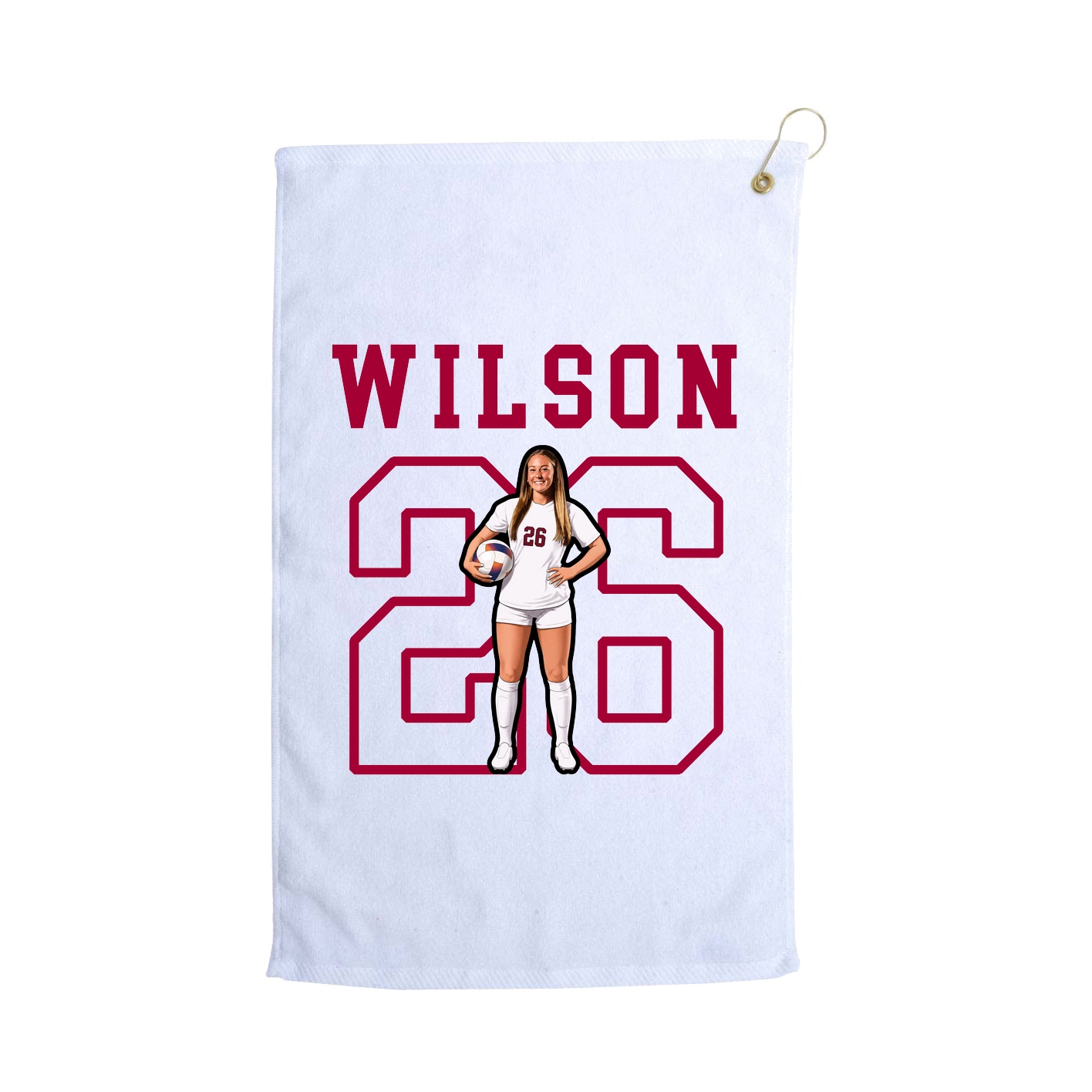 Golf Towel — Shirsey in White