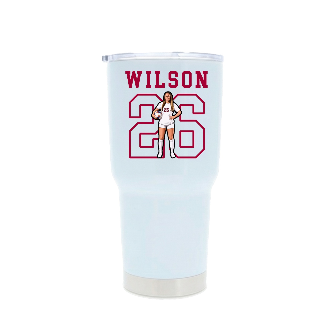 30oz Stainless Steel Tumbler — Shirsey in White