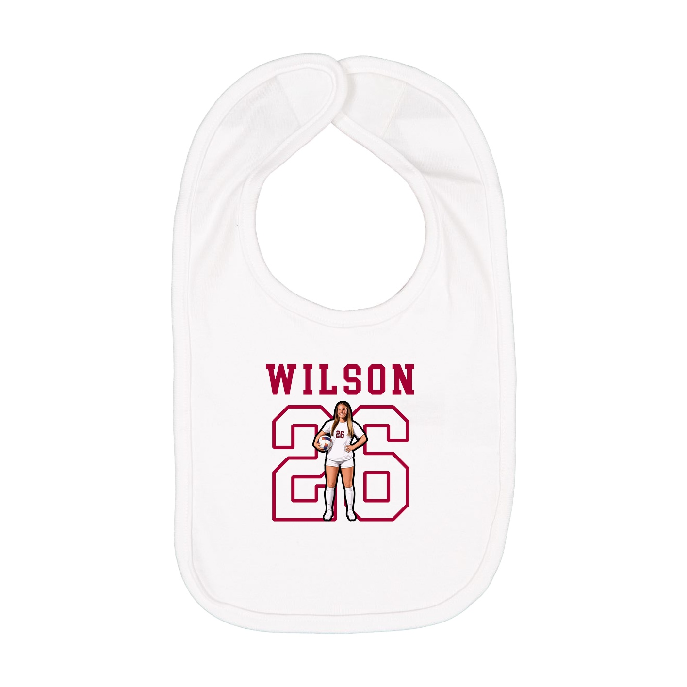 Infant Bib — Shirsey in White