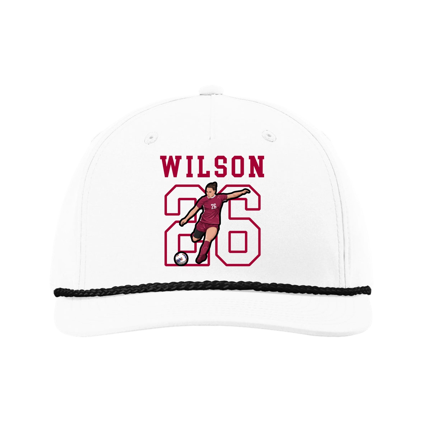 Five-Panel Classic Rope Cap — Shirsey in White