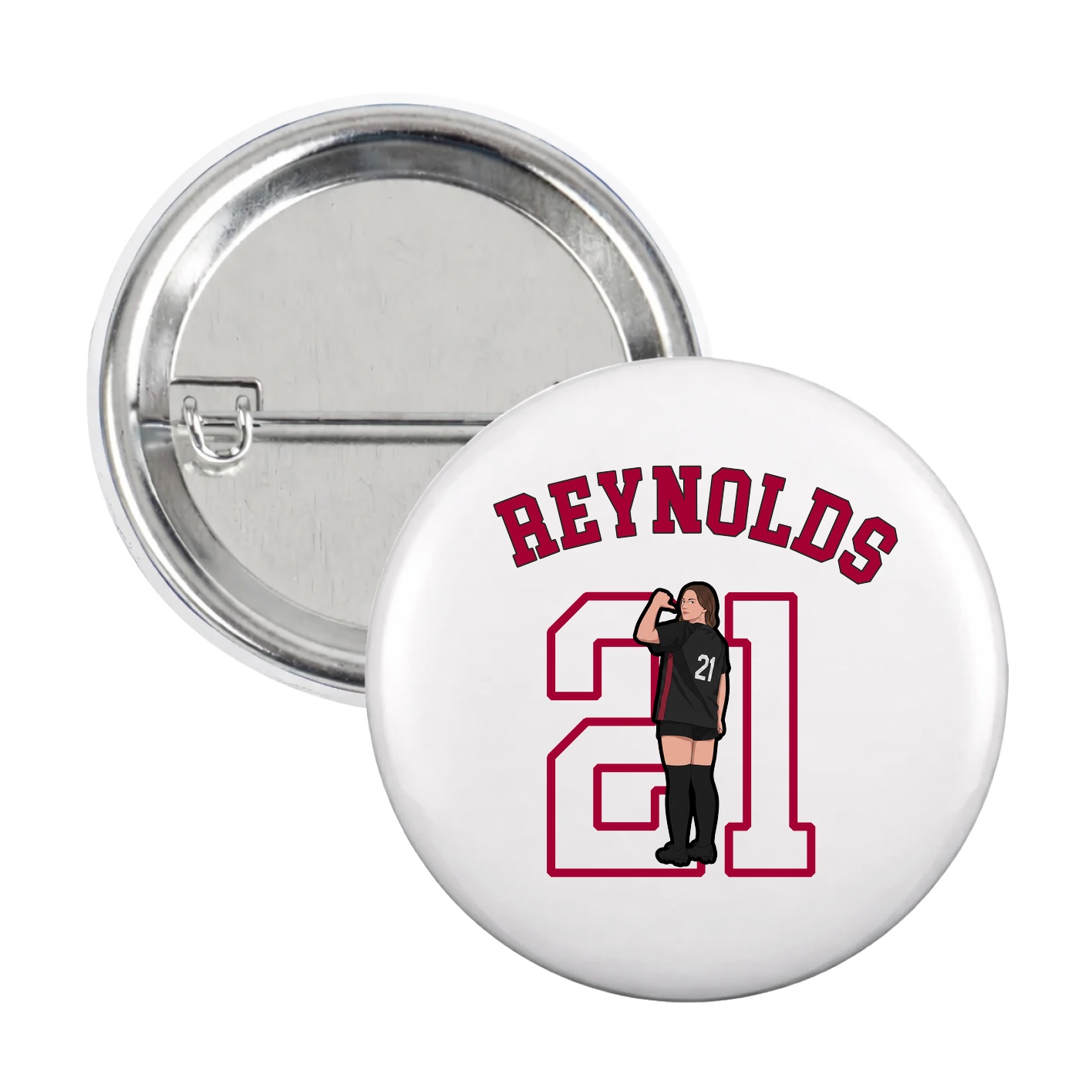 Game Day Button — Shirsey Arch in White