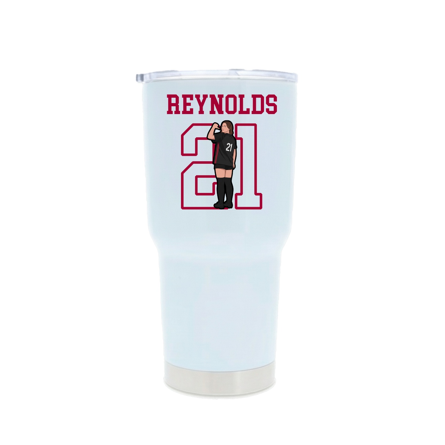 30oz Stainless Steel Tumbler — Shirsey in White