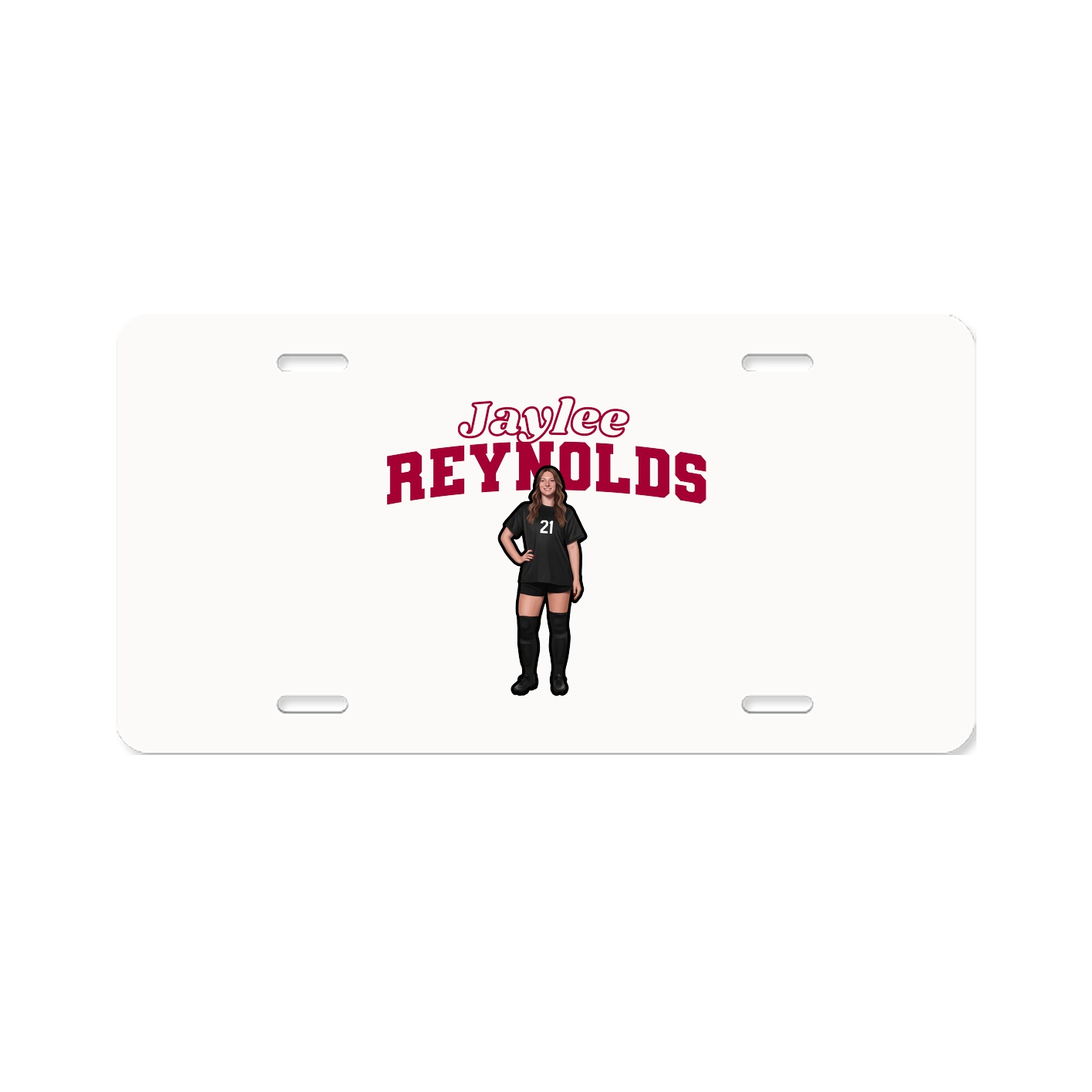 License Plate — Name Arch in Classic
