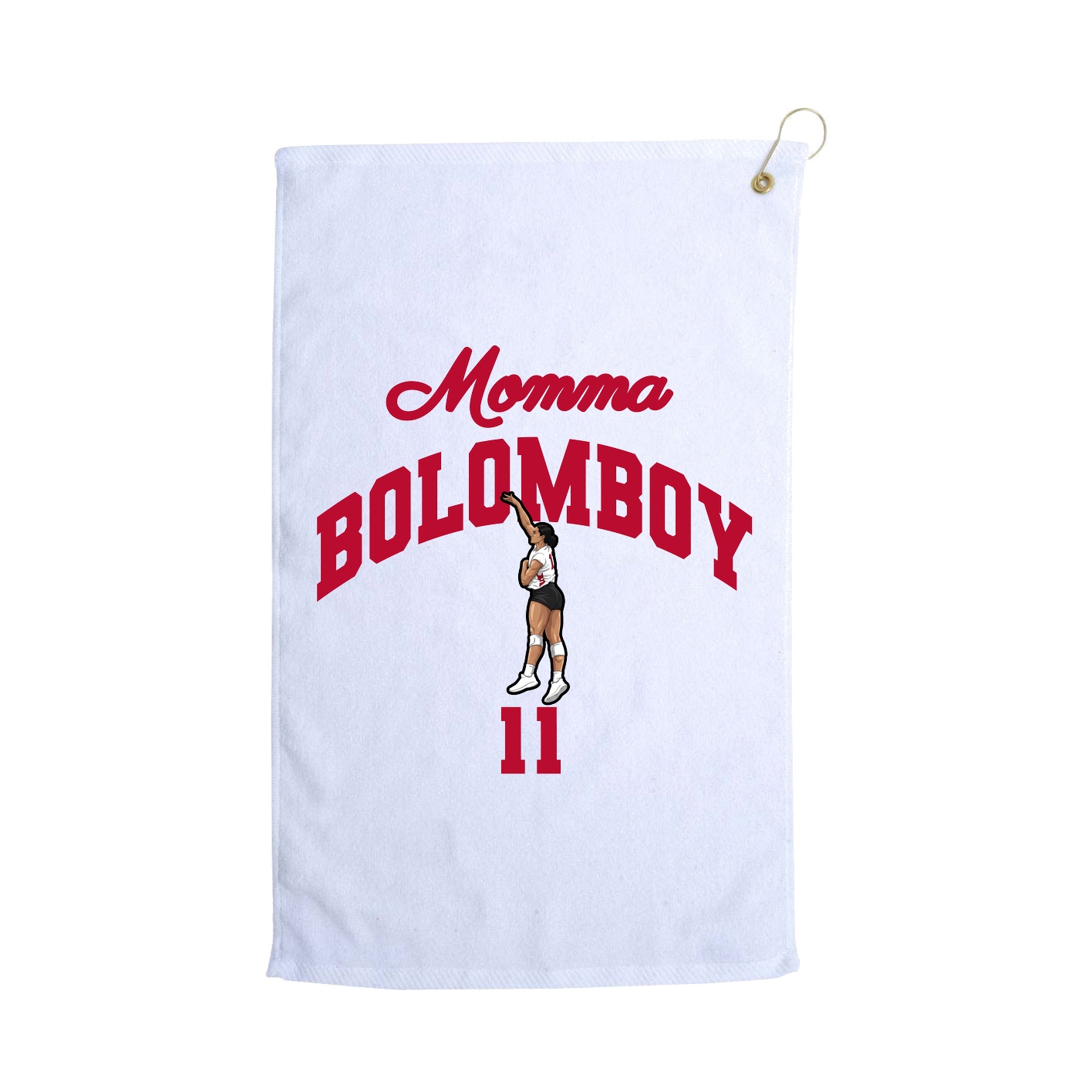 Golf Towel — Mothers Day Arch in White