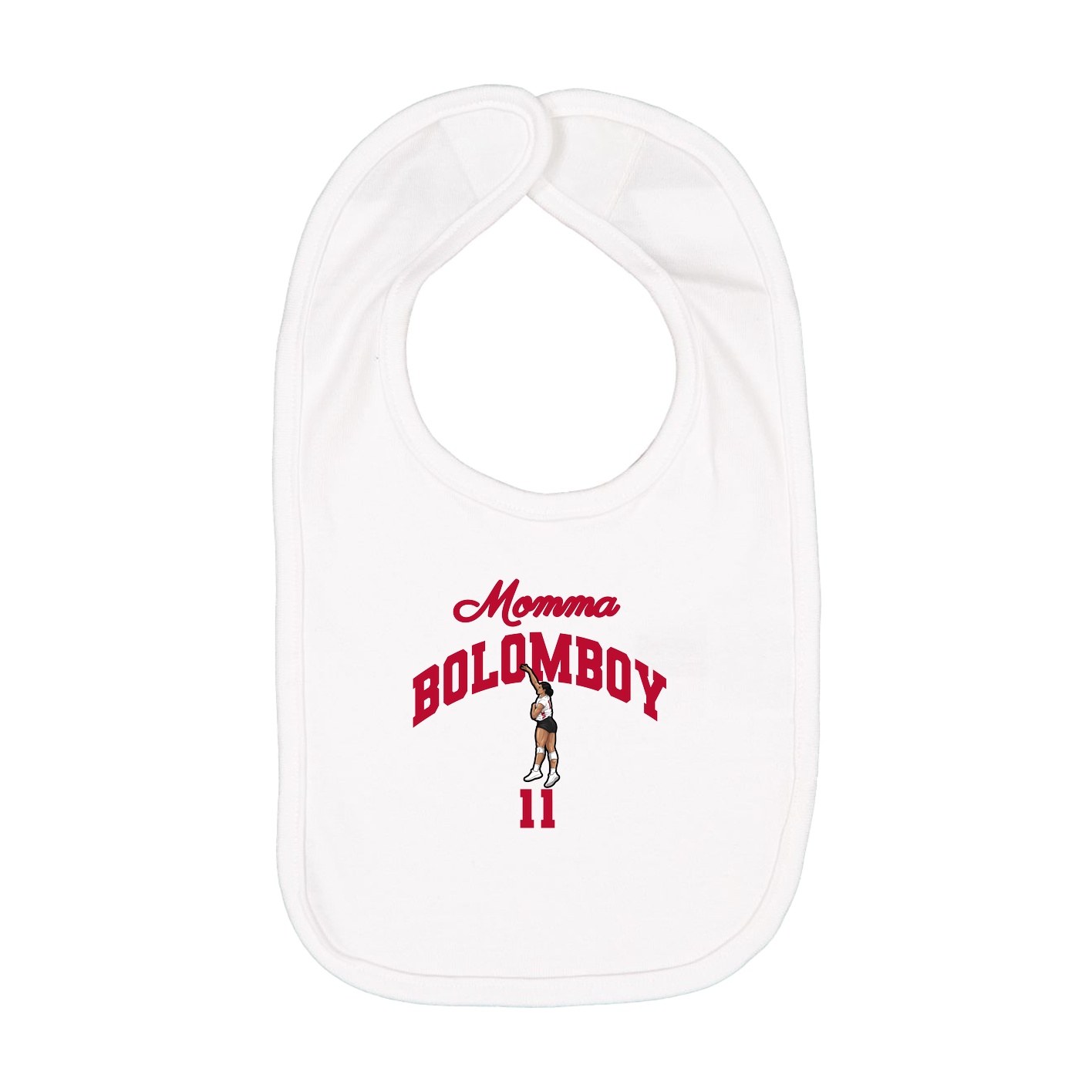 Infant Bib — Mothers Day Arch in White