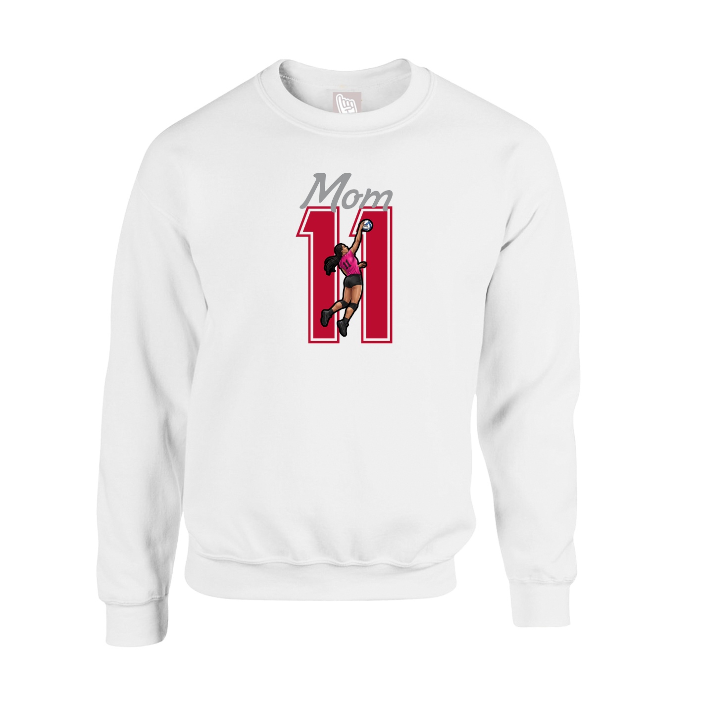 Fleece Crew — Mothers Day Shirsey in White