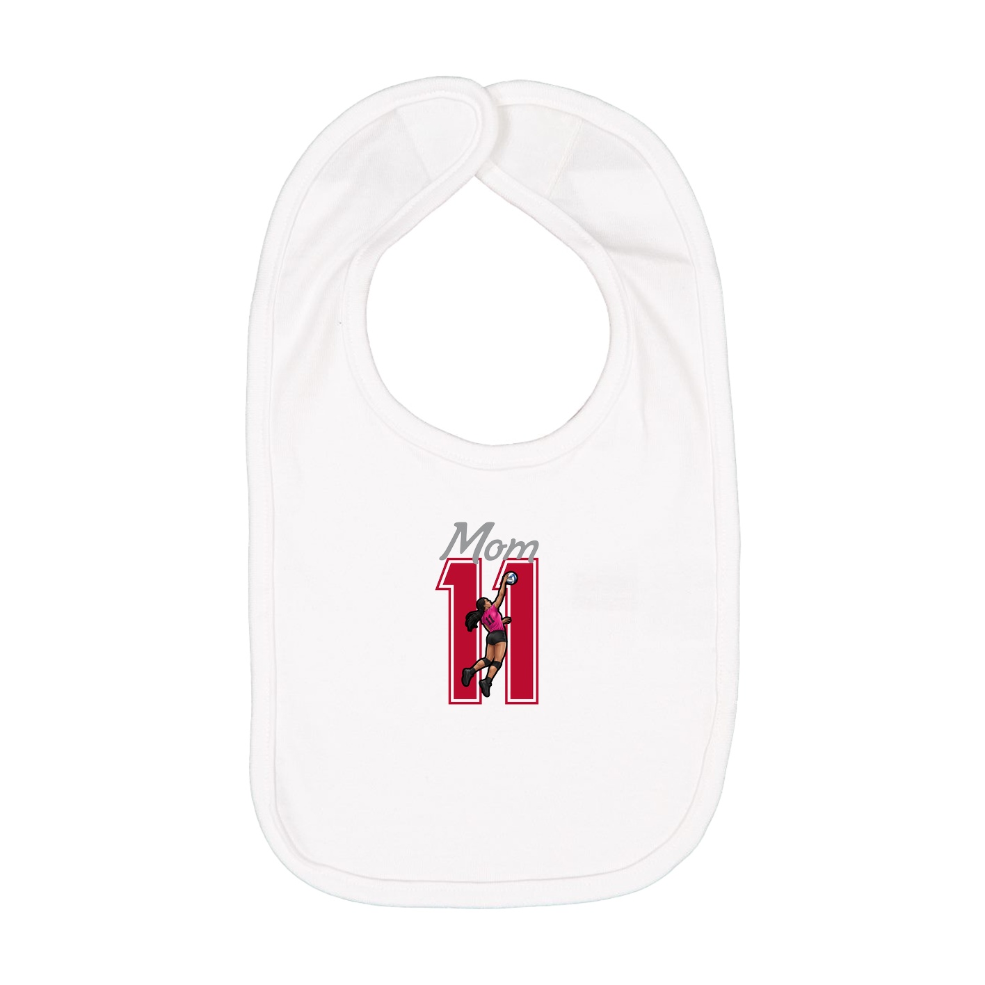 Infant Bib — Mothers Day Shirsey in White