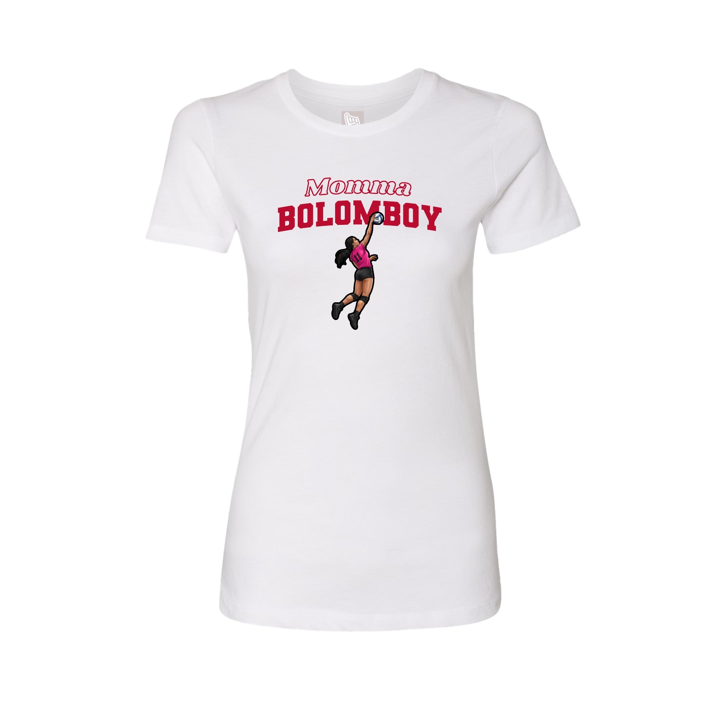 Womens Tee — Mothers Day Block in White