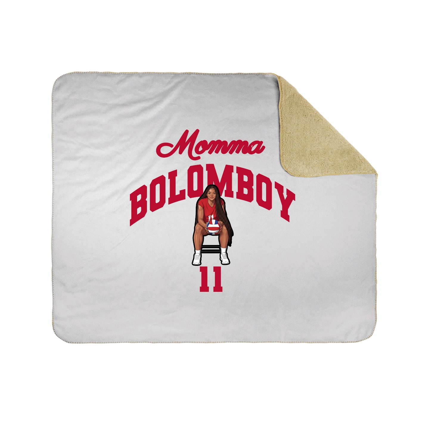 Throw Blanket — Mothers Day Arch in White
