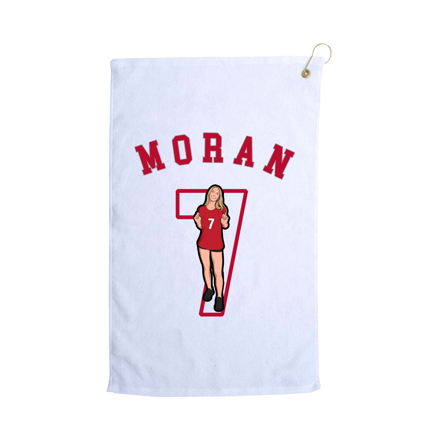 Golf Towel — Shirsey Arch in White